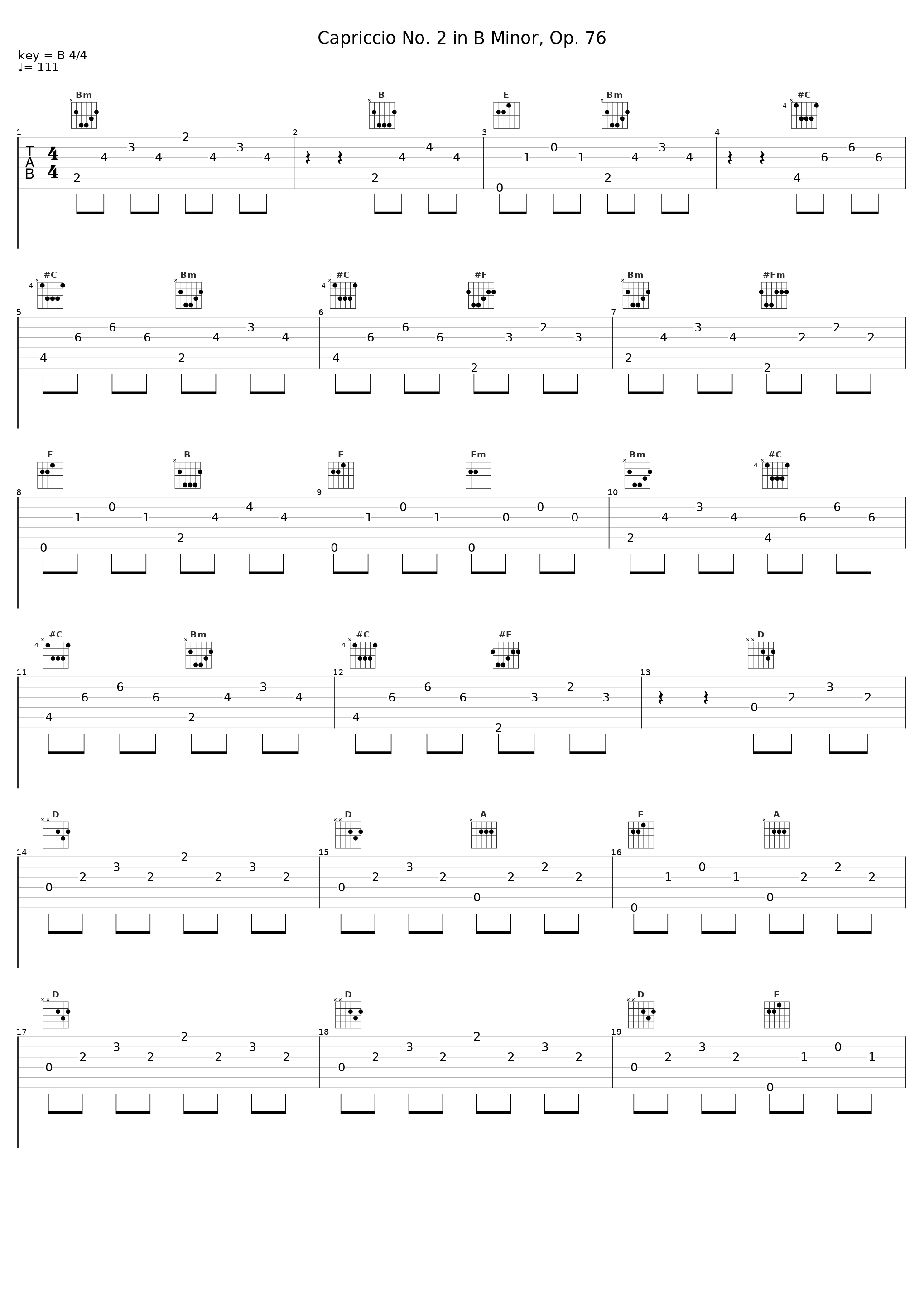 Capriccio No. 2 in B Minor, Op. 76_Wilhelm Backhaus_1