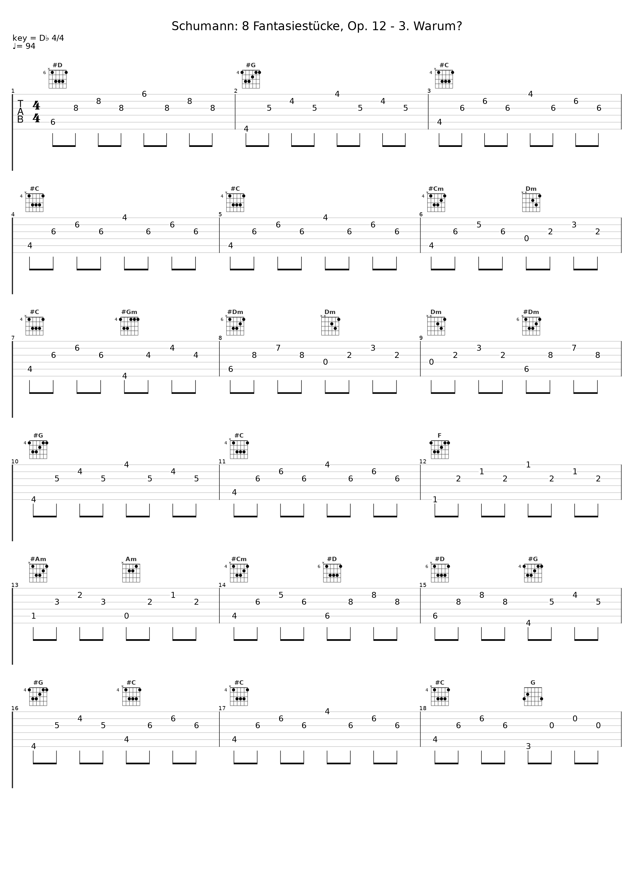 Schumann: 8 Fantasiestücke, Op. 12 - 3. Warum?_Wilhelm Backhaus_1