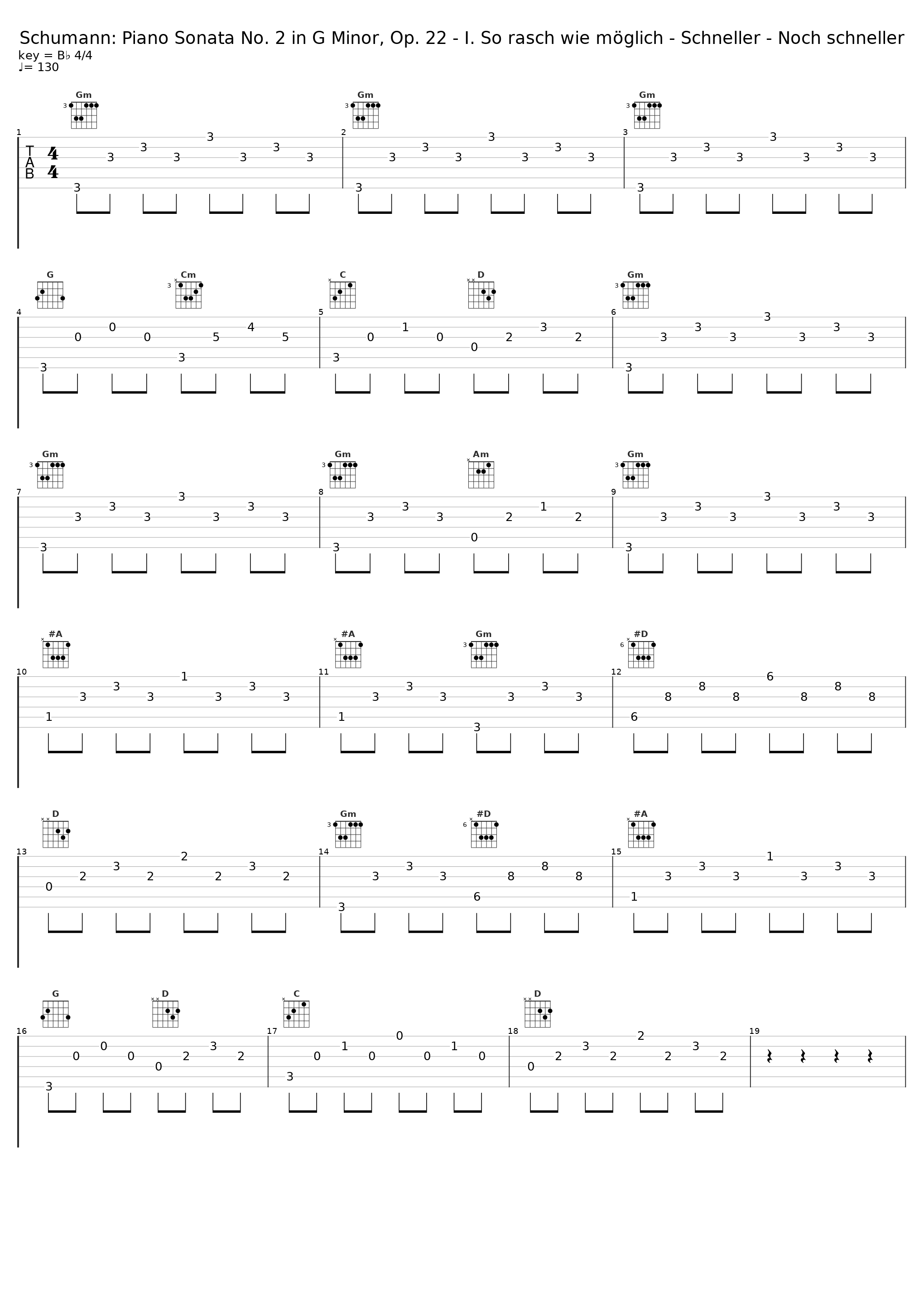 Schumann: Piano Sonata No. 2 in G Minor, Op. 22 - I. So rasch wie möglich - Schneller - Noch schneller_Wilhelm Kempff_1