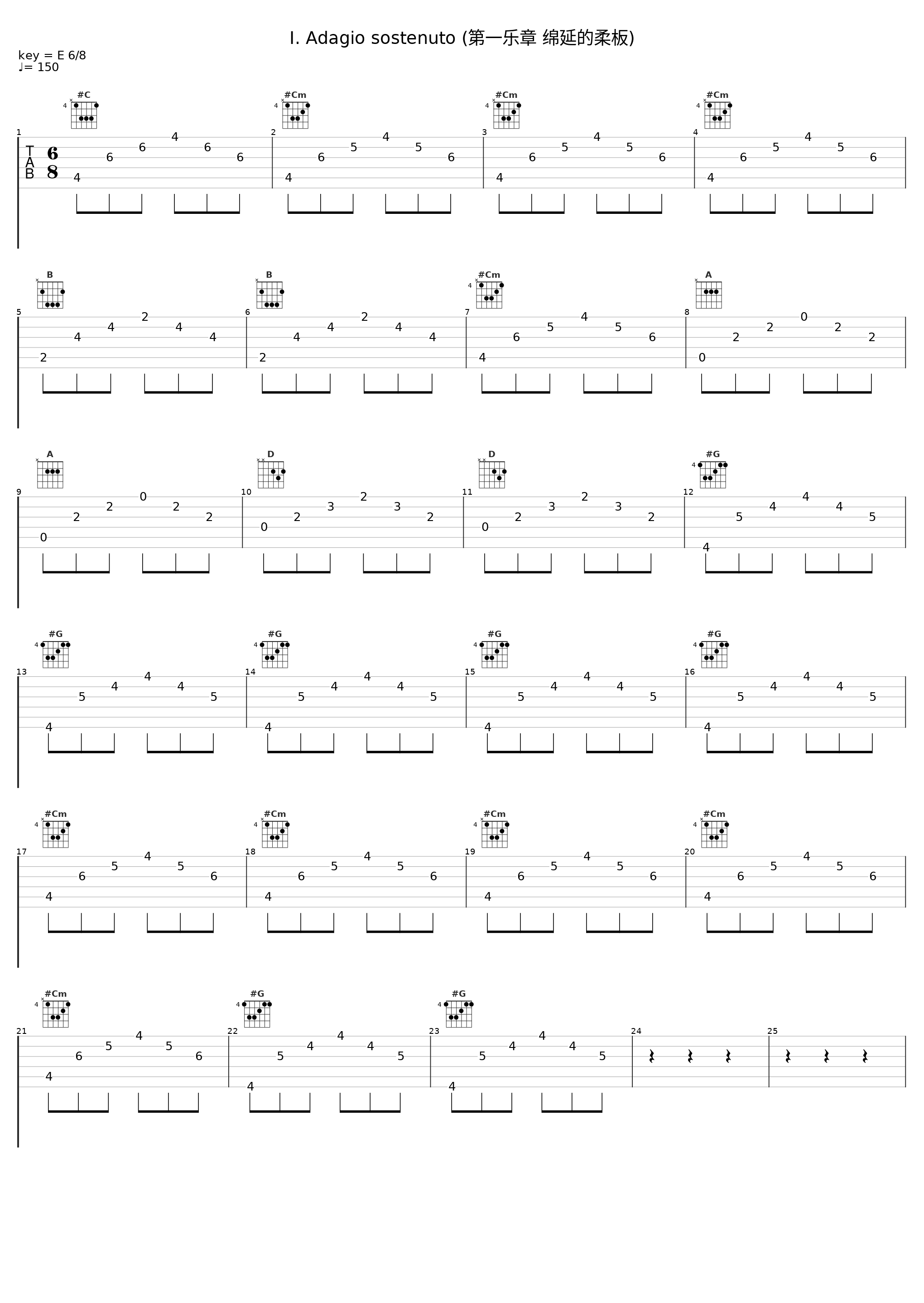 I. Adagio sostenuto (第一乐章 绵延的柔板)_Wilhelm Backhaus_1