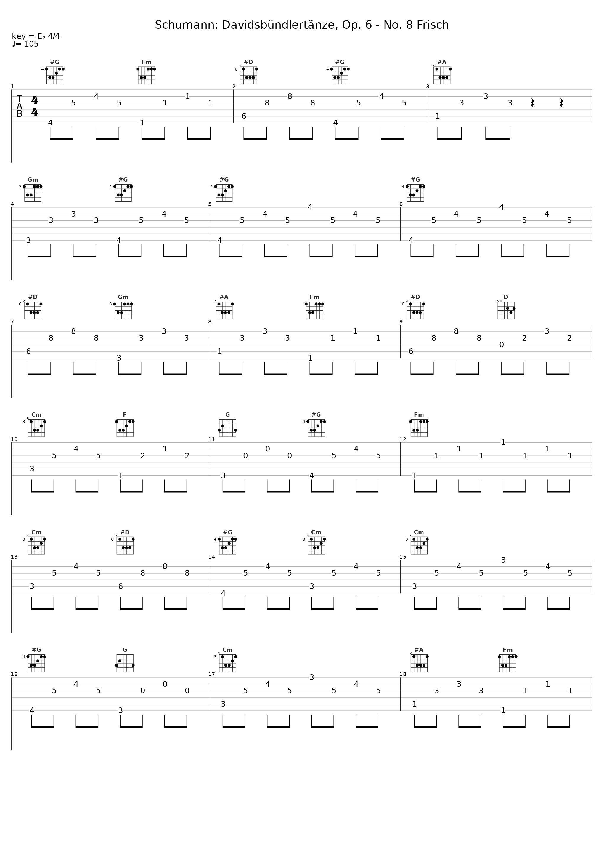 Schumann: Davidsbündlertänze, Op. 6 - No. 8 Frisch_Wilhelm Kempff_1