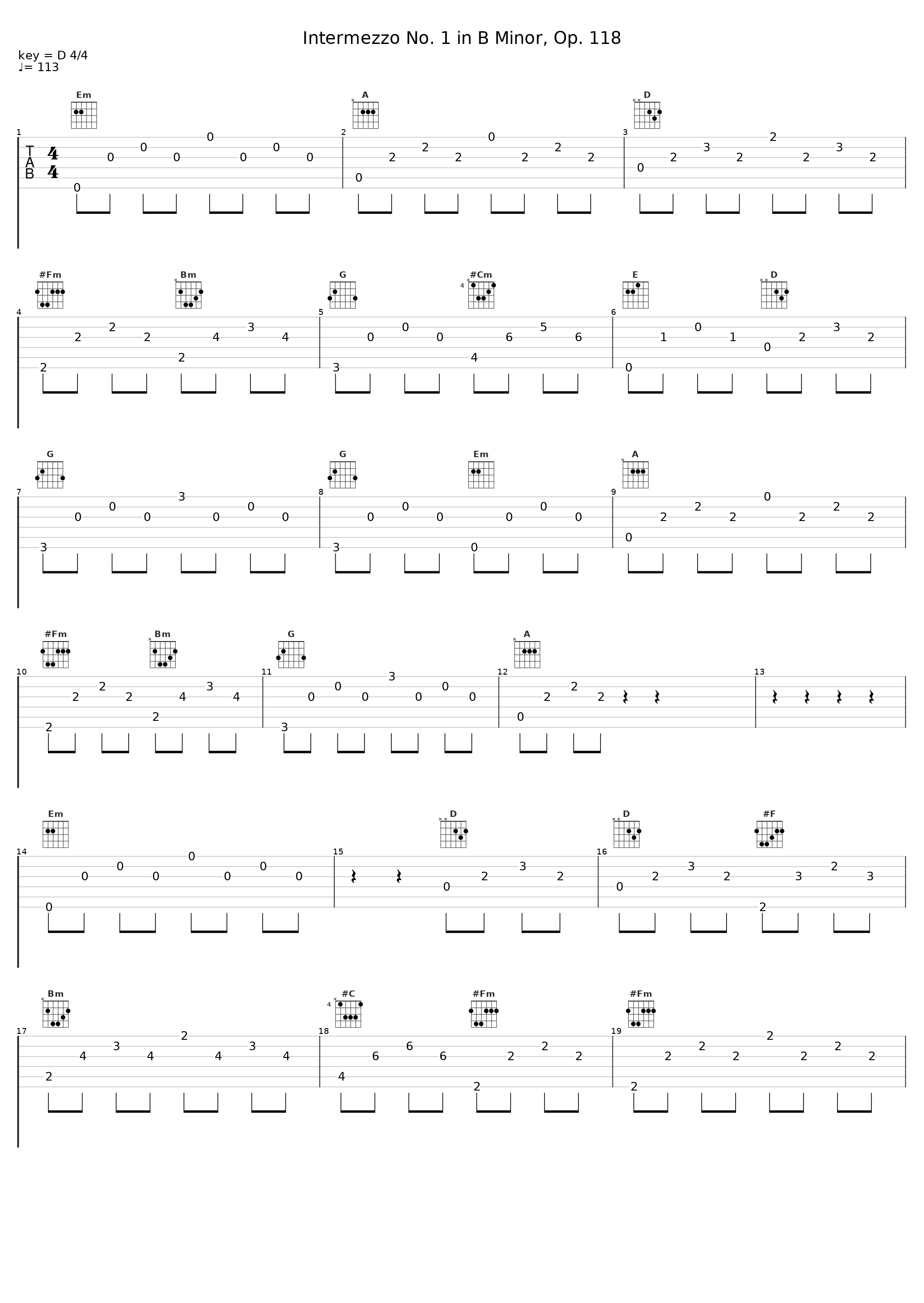 Intermezzo No. 1 in B Minor, Op. 118_Wilhelm Backhaus_1