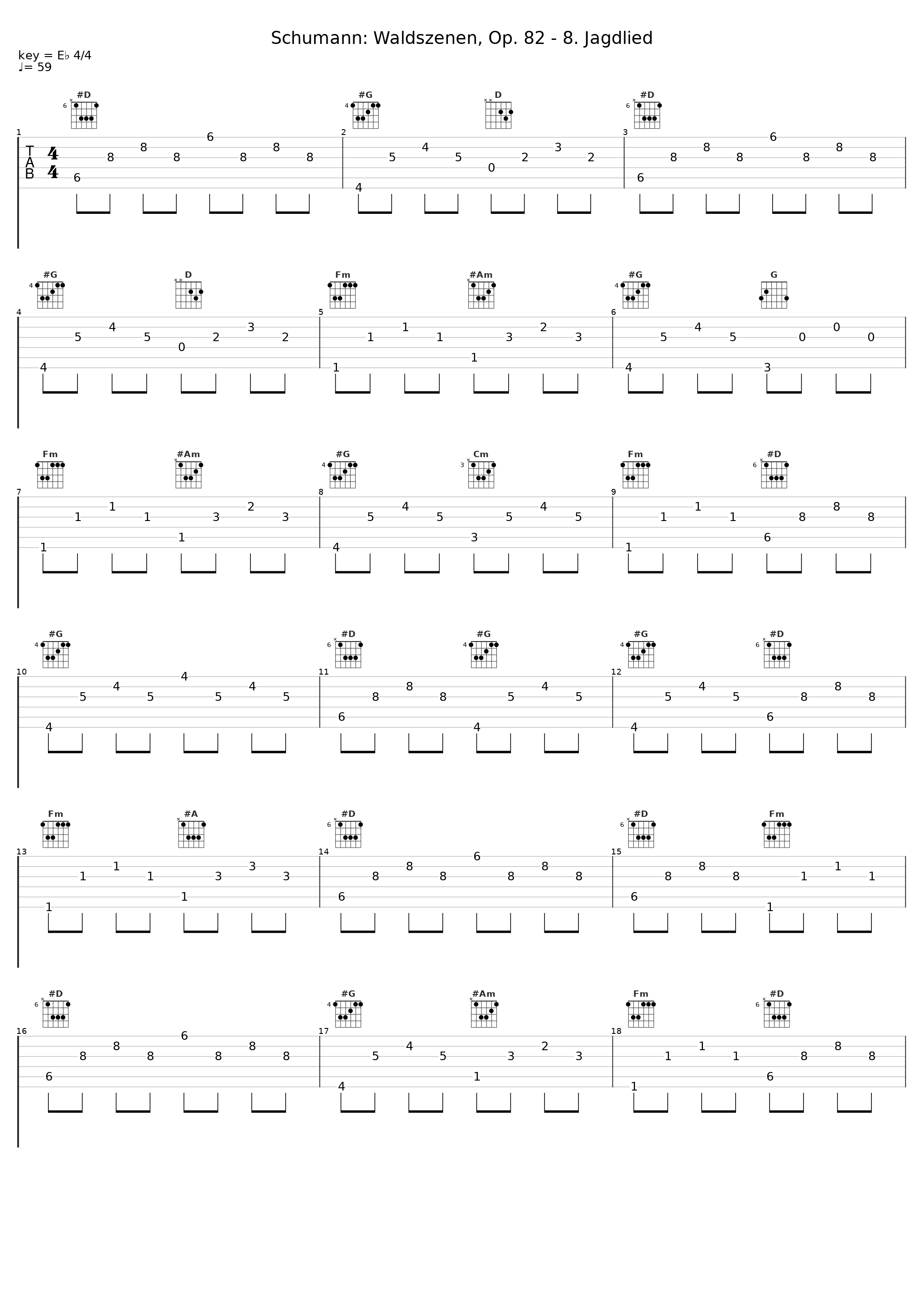 Schumann: Waldszenen, Op. 82 - 8. Jagdlied_Wilhelm Backhaus_1