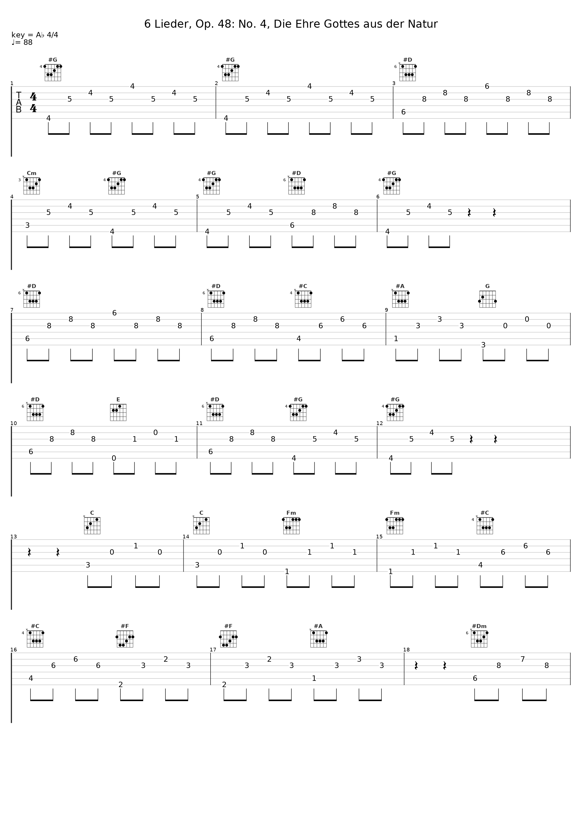 6 Lieder, Op. 48: No. 4, Die Ehre Gottes aus der Natur_Dietrich Fischer-Dieskau,Hartmut Höll_1