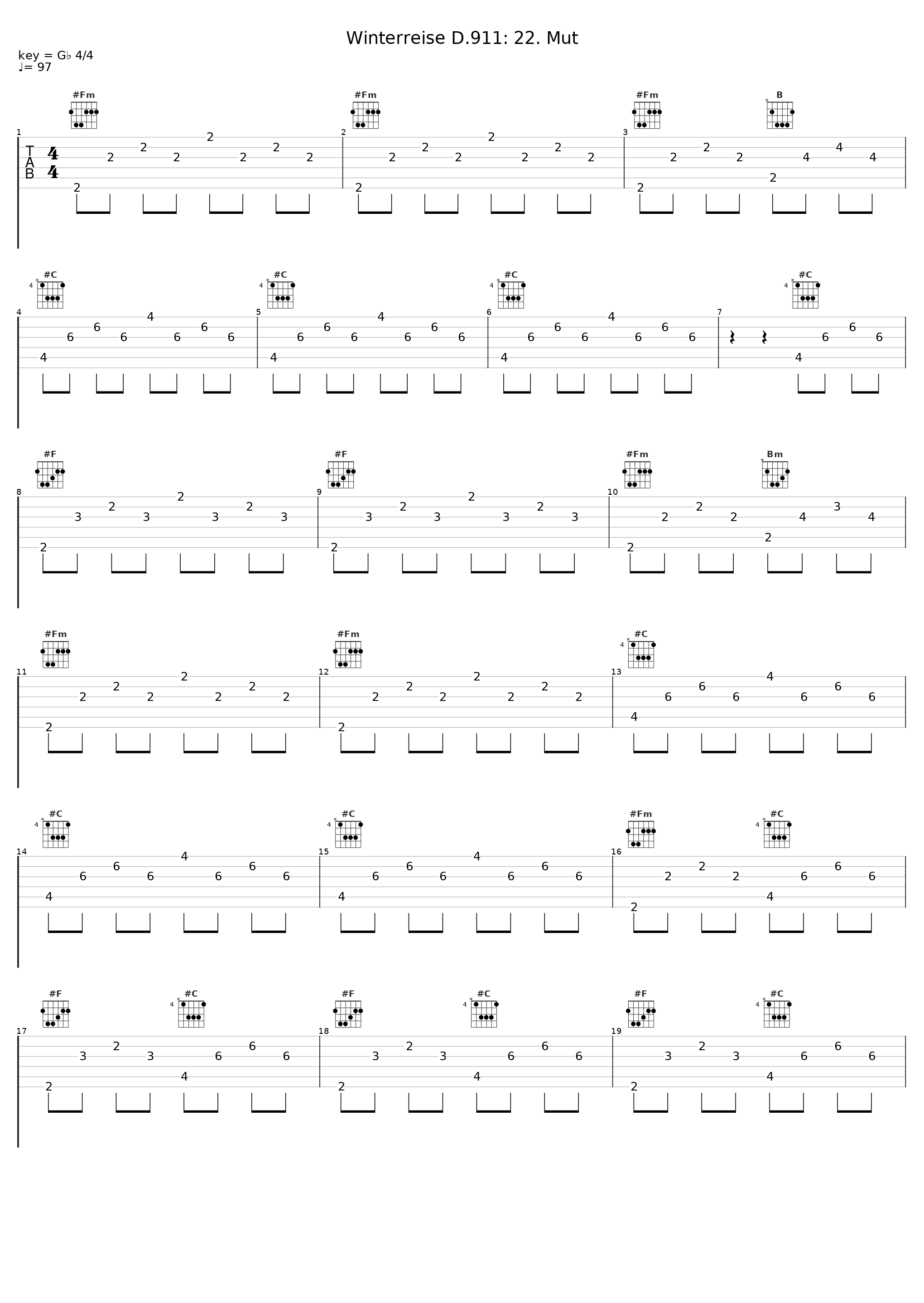 Winterreise D.911: 22. Mut_Dietrich Fischer-Dieskau_1