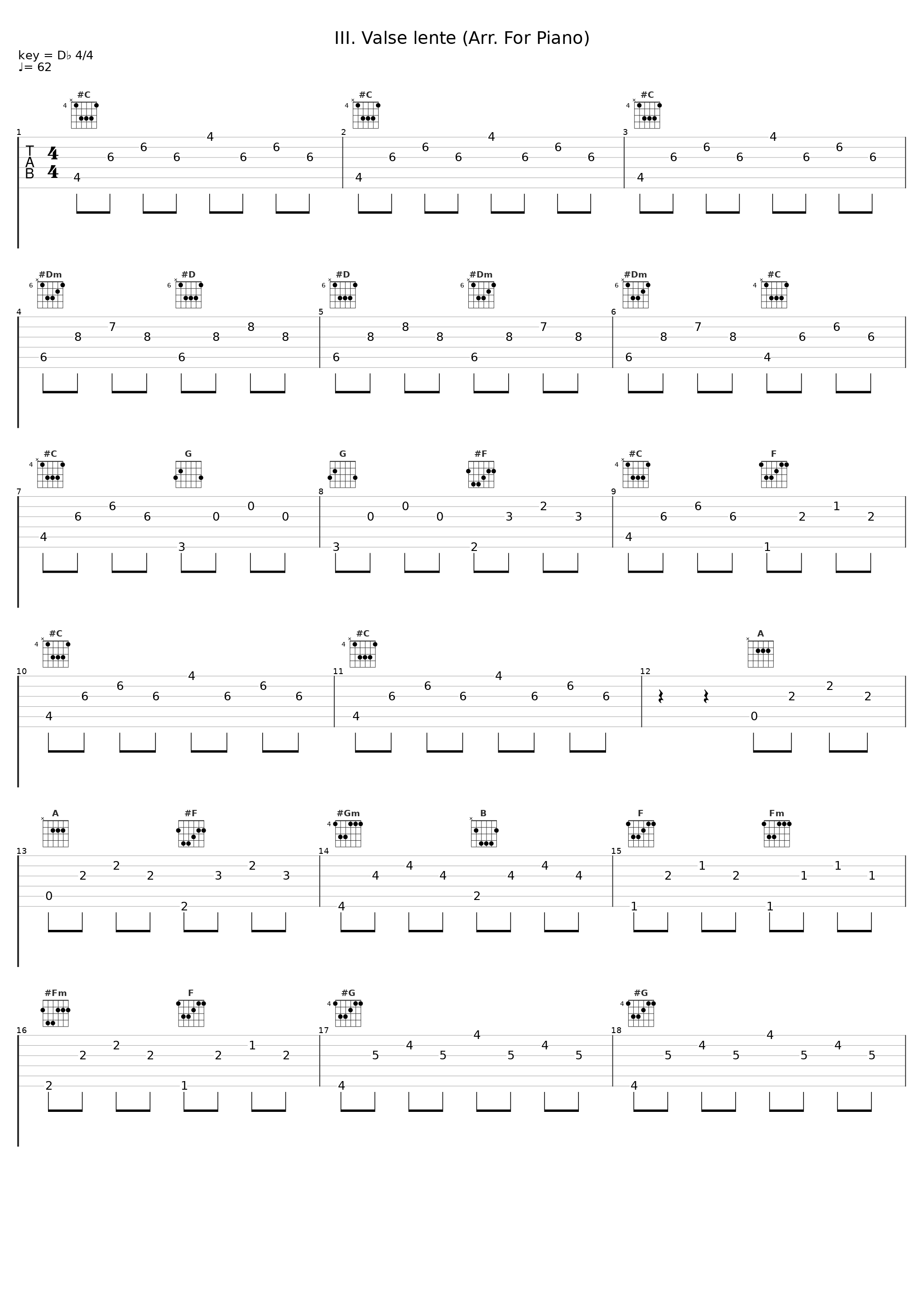 III. Valse lente (Arr. For Piano)_Wilhem Latchoumia_1