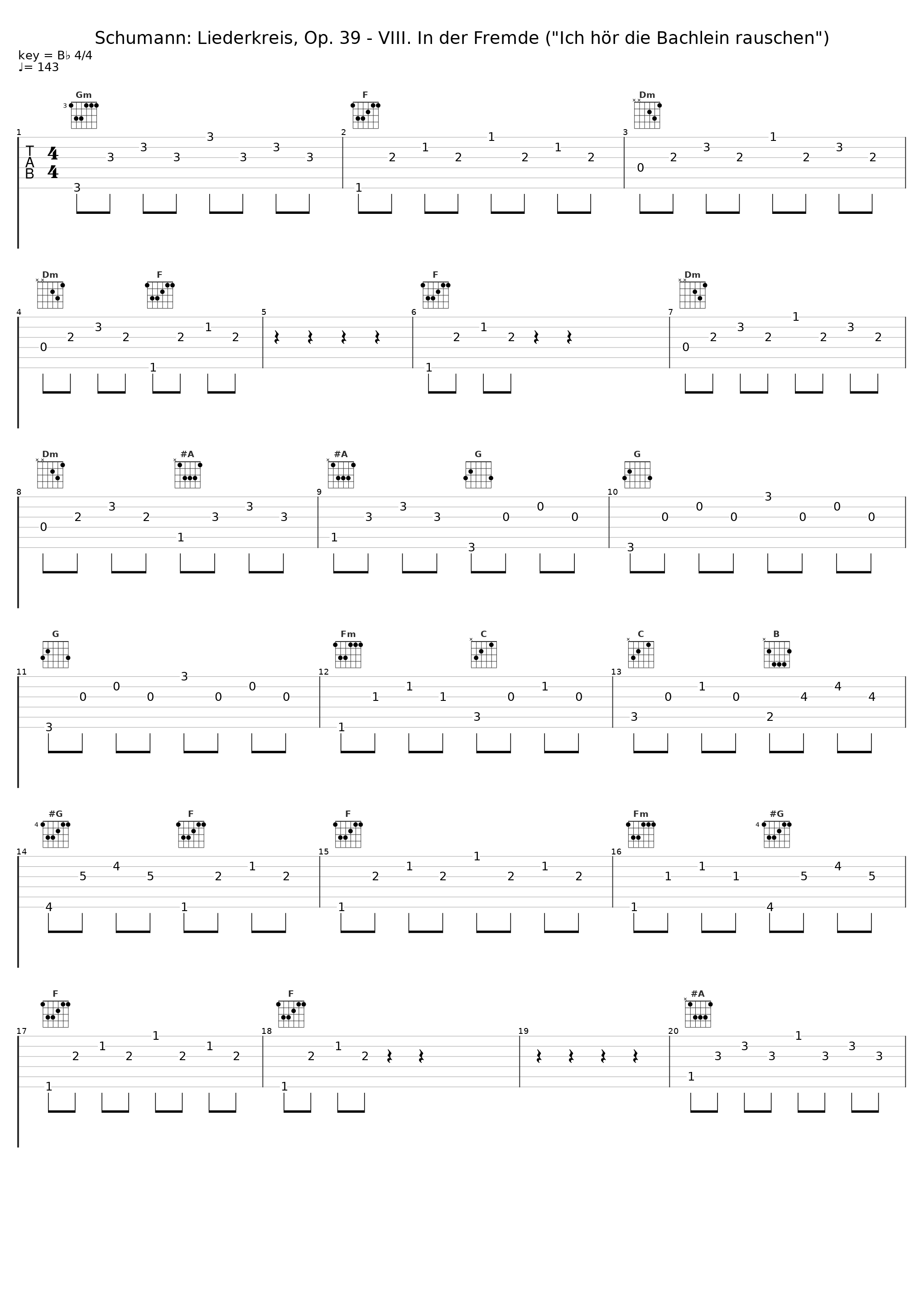 Schumann: Liederkreis, Op. 39 - VIII. In der Fremde ("Ich hör die Bachlein rauschen")_Dietrich Fischer-Dieskau,Robert Schumann_1