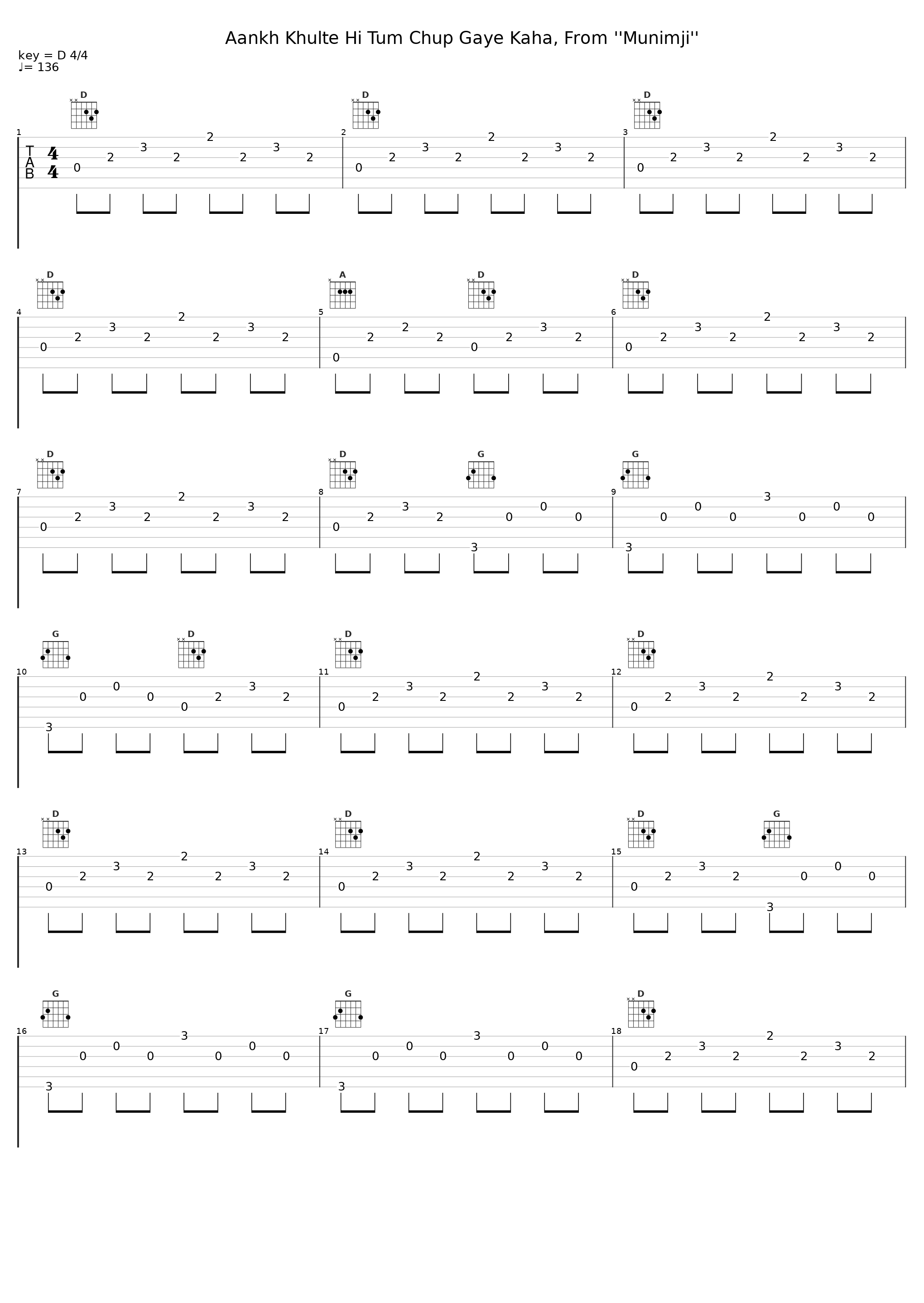 Aankh Khulte Hi Tum Chup Gaye Kaha, From ''Munimji''_Lata Mangeshkar_1