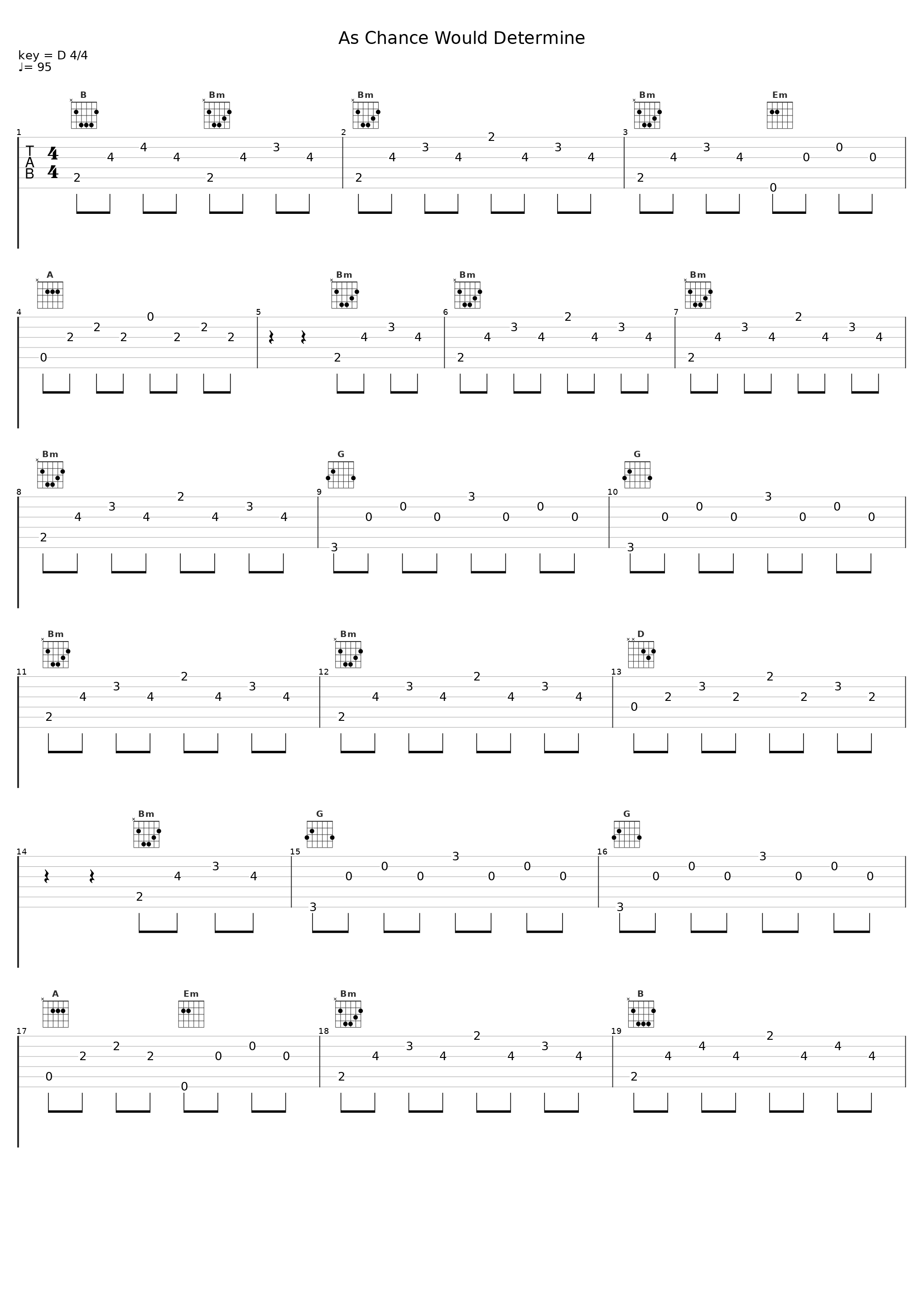 As Chance Would Determine_Relax α Wave_1