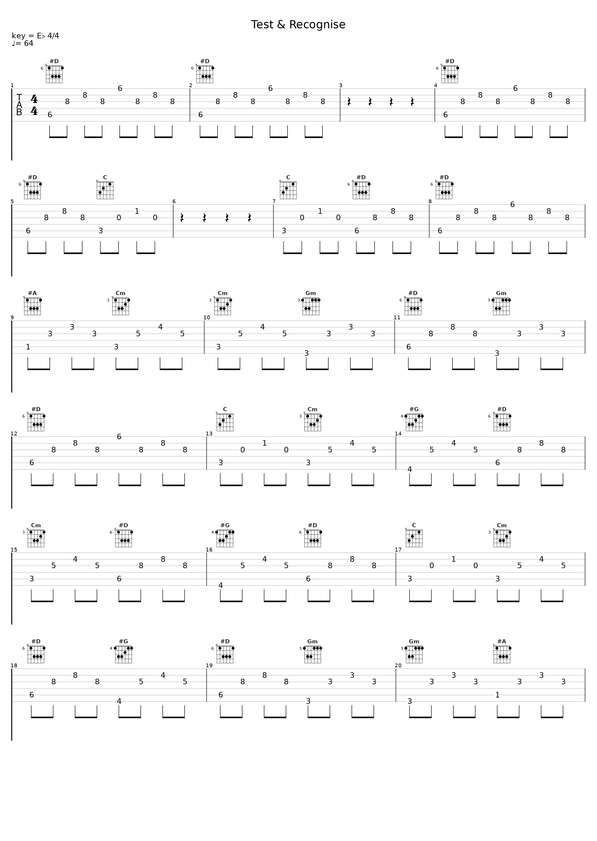 Test & Recognise_Seekae_1