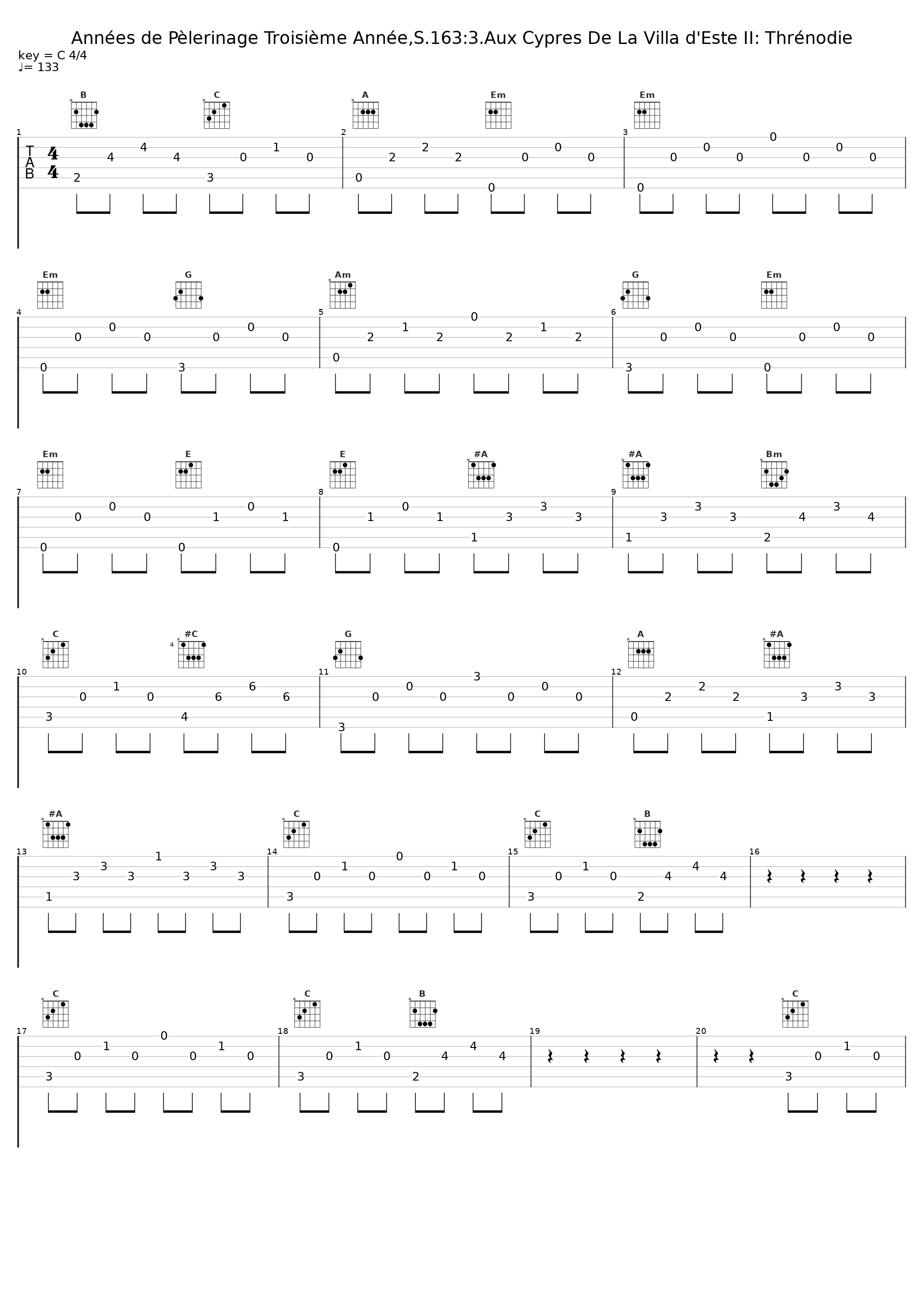 Années de Pèlerinage Troisième Année,S.163:3.Aux Cypres De La Villa d'Este II: Thrénodie_Eriko Ogura,Franz Liszt_1