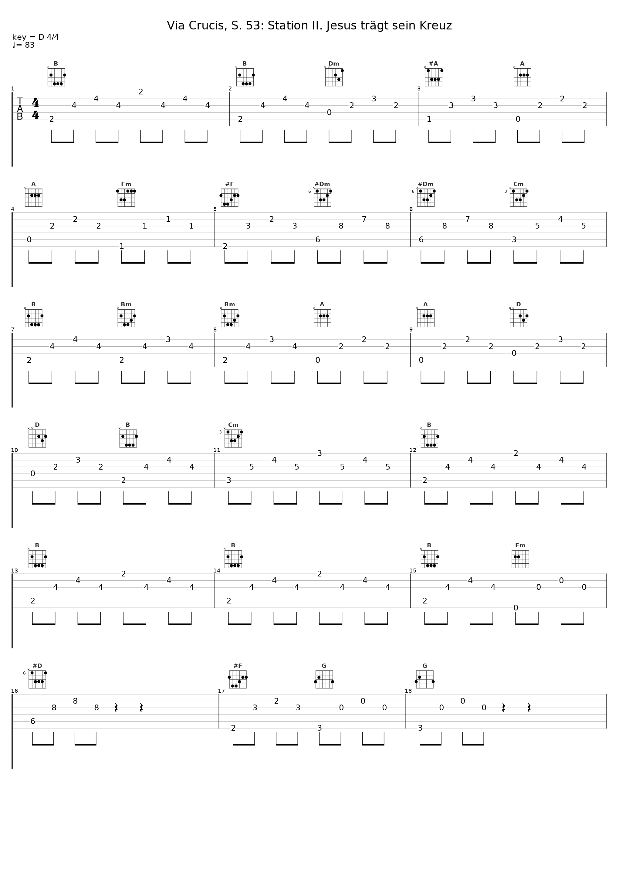 Via Crucis, S. 53: Station II. Jesus trägt sein Kreuz_Collegium Vocale Gent,Reinbert de Leeuw,Franz Liszt_1