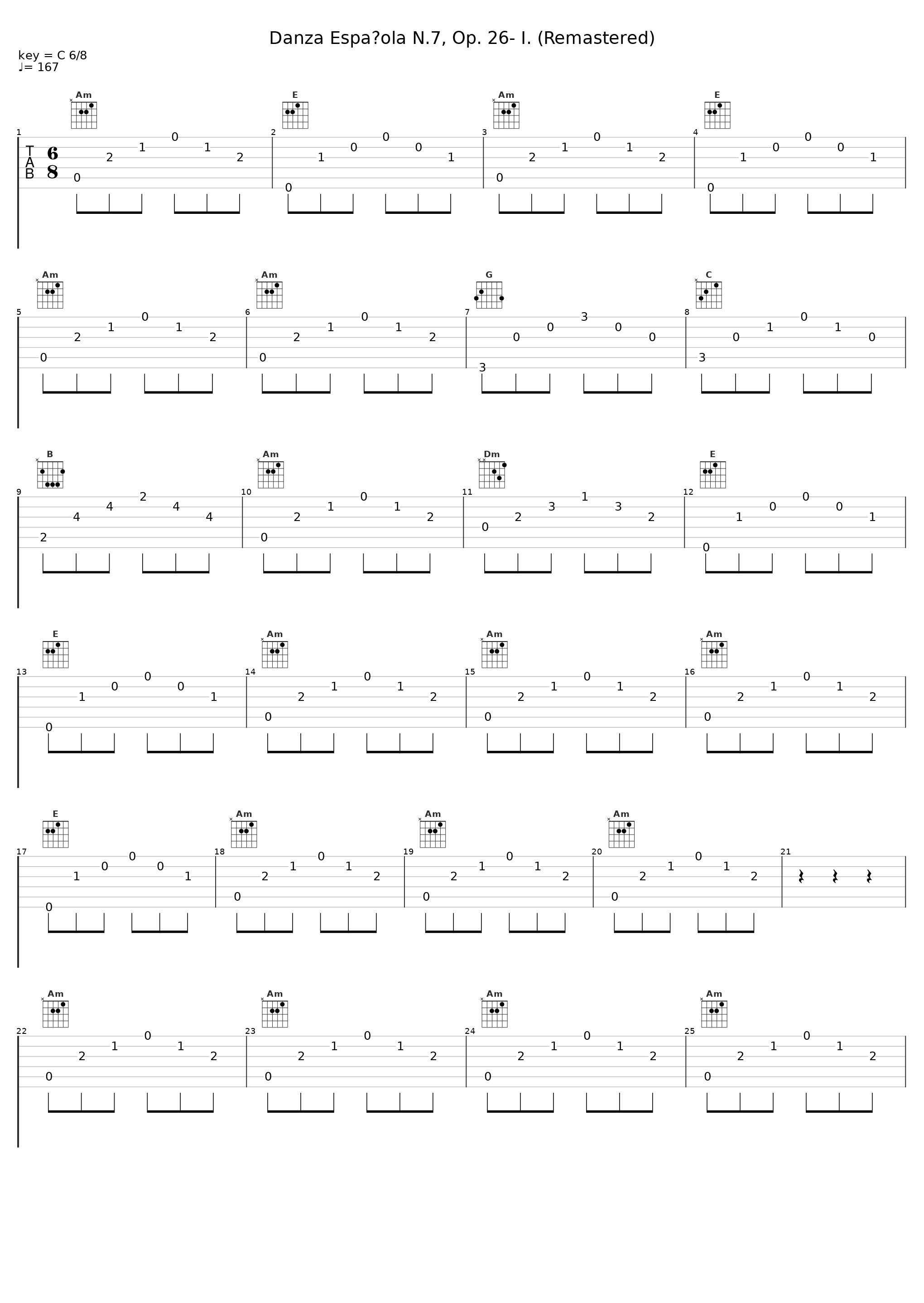 Danza Española N.7, Op. 26- I. (Remastered)_Pablo de Sarasate_1