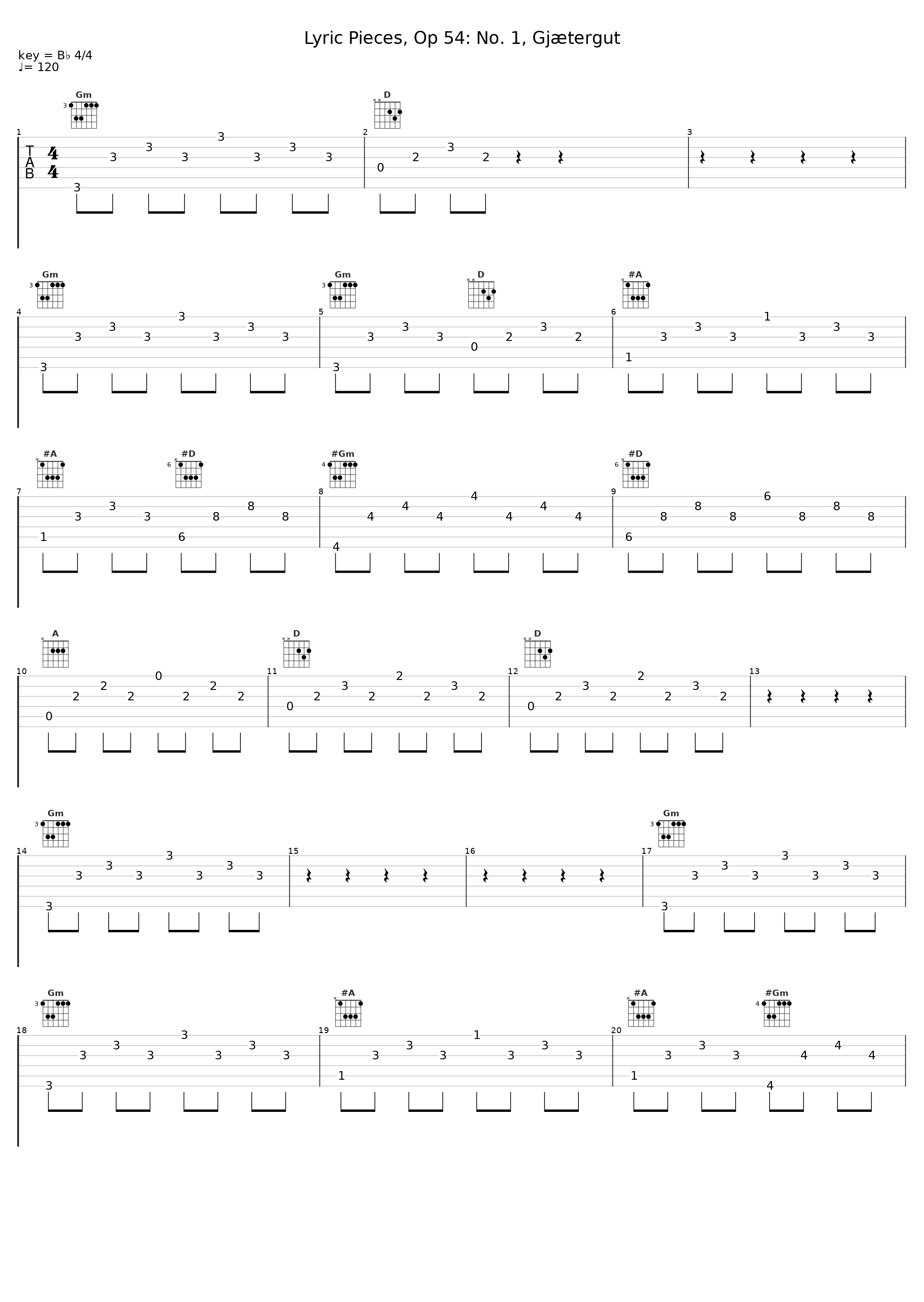 Lyric Pieces, Op 54: No. 1, Gjætergut_Ziad Kreidy_1