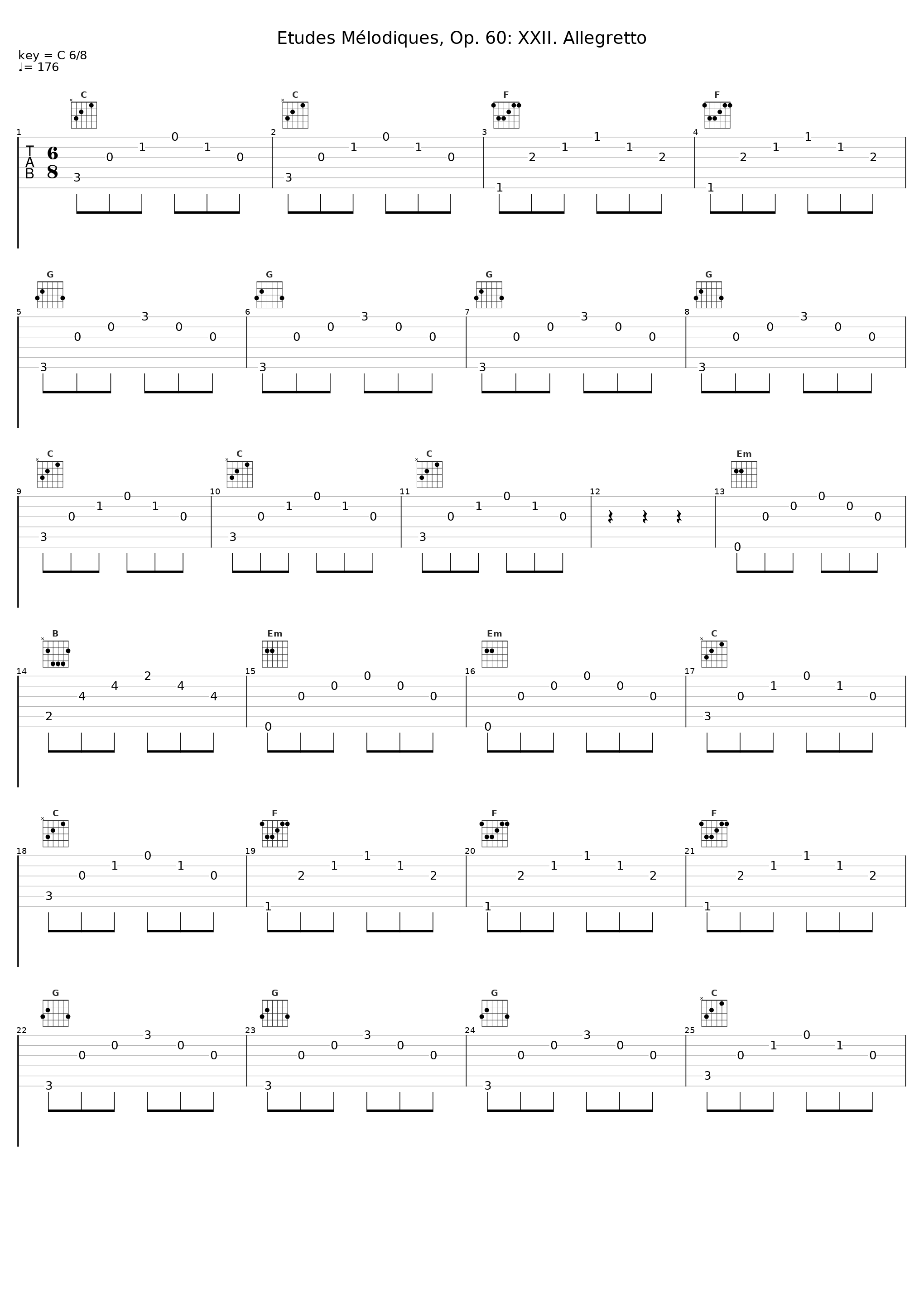 Etudes Mélodiques, Op. 60: XXII. Allegretto_Fernando Pérez Fernández_1