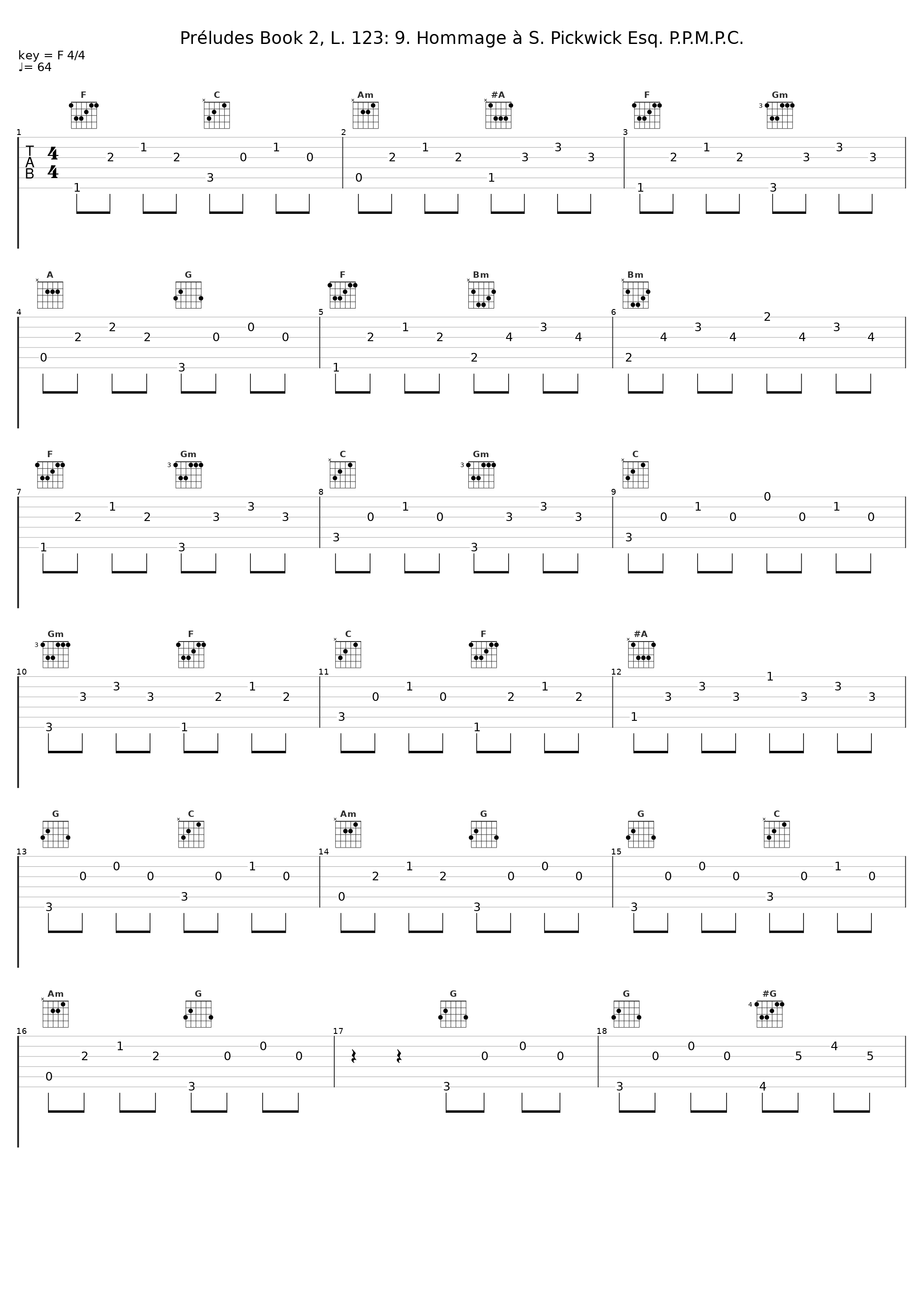 Préludes Book 2, L. 123: 9. Hommage à S. Pickwick Esq. P.P.M.P.C._Bernard Schwindler,Achille-Claude Debussy_1