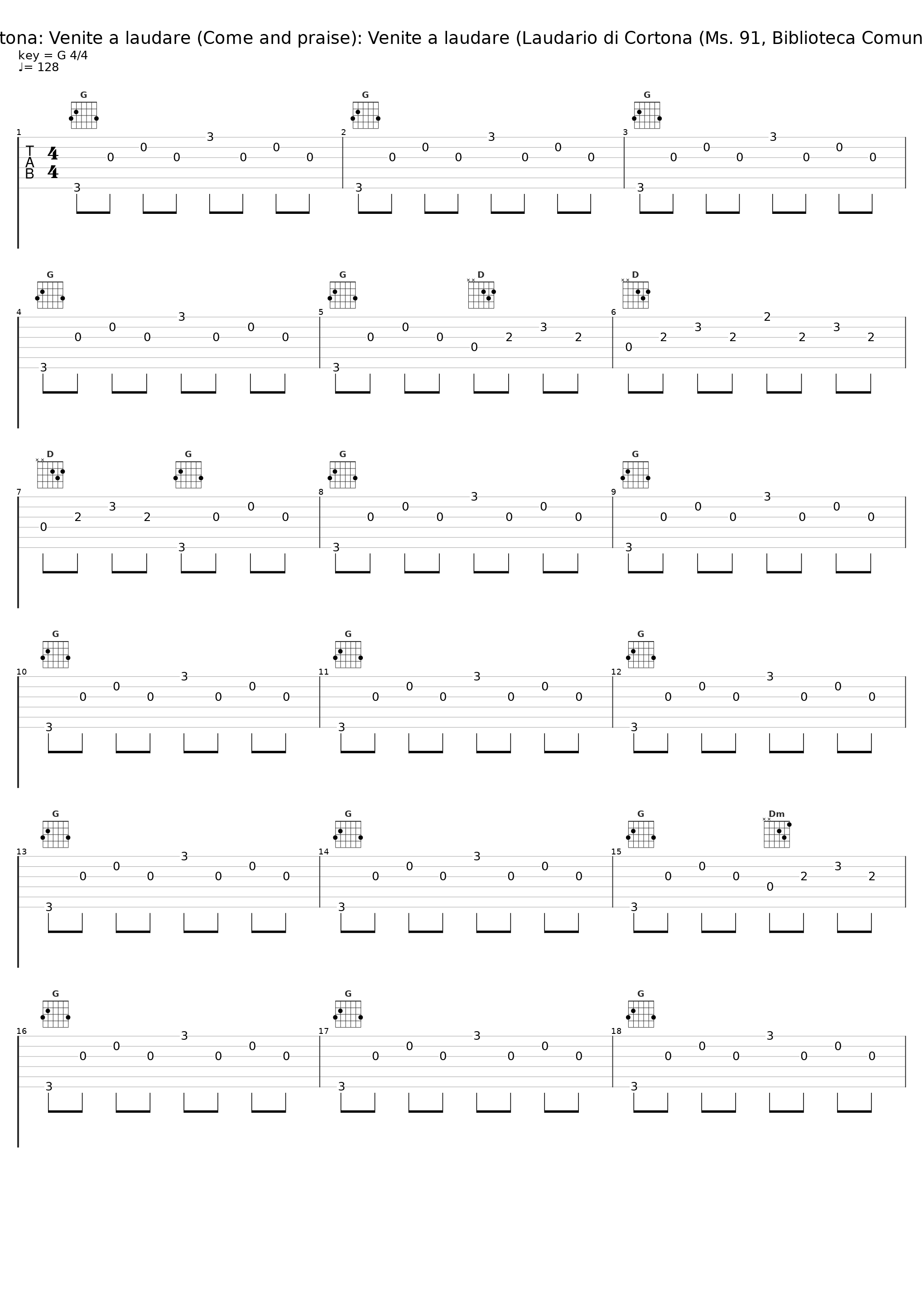 Laudario di Cortona: Venite a laudare (Come and praise): Venite a laudare (Laudario di Cortona (Ms. 91, Biblioteca Comunale di Cortona))_Oni Wytars Ensemble_1