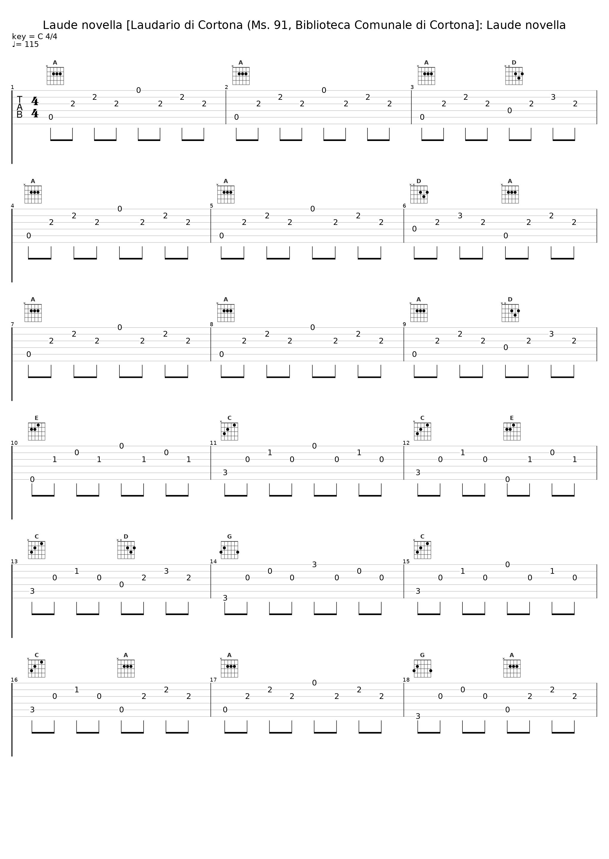 Laude novella [Laudario di Cortona (Ms. 91, Biblioteca Comunale di Cortona]: Laude novella_Oni Wytars Ensemble_1
