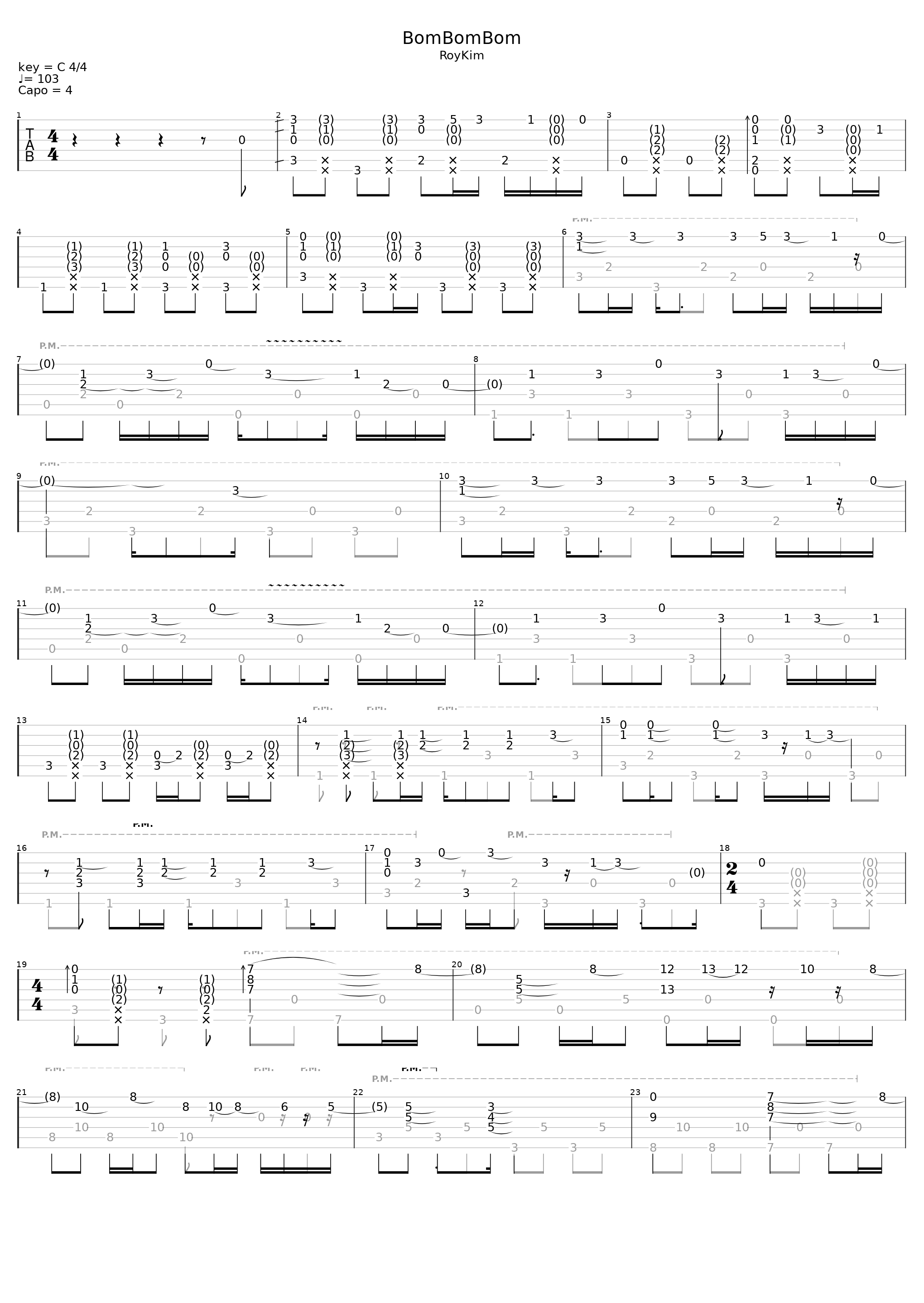 Bom Bom Bom_Sungha Jung_1