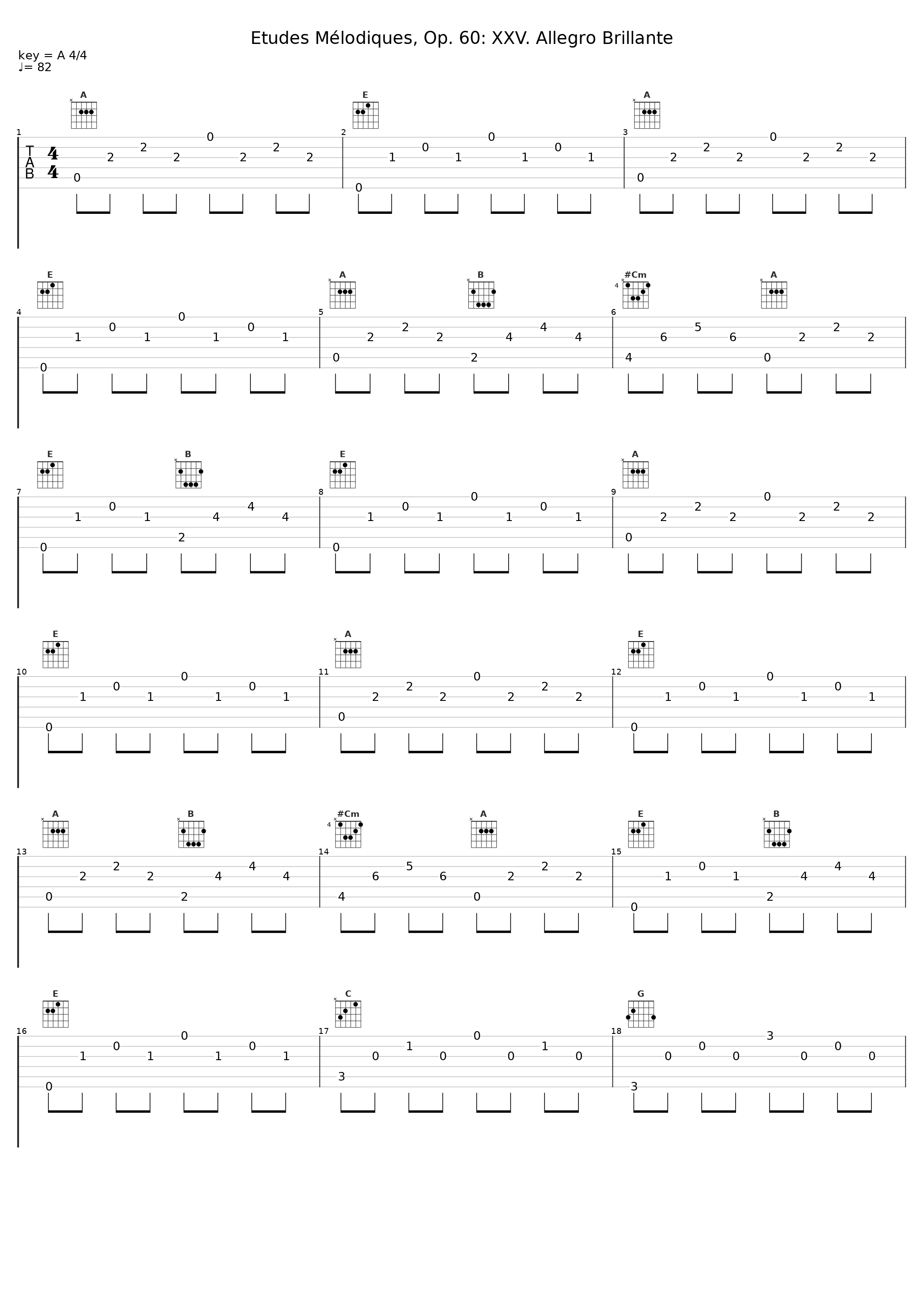 Etudes Mélodiques, Op. 60: XXV. Allegro Brillante_Fernando Pérez Fernández_1