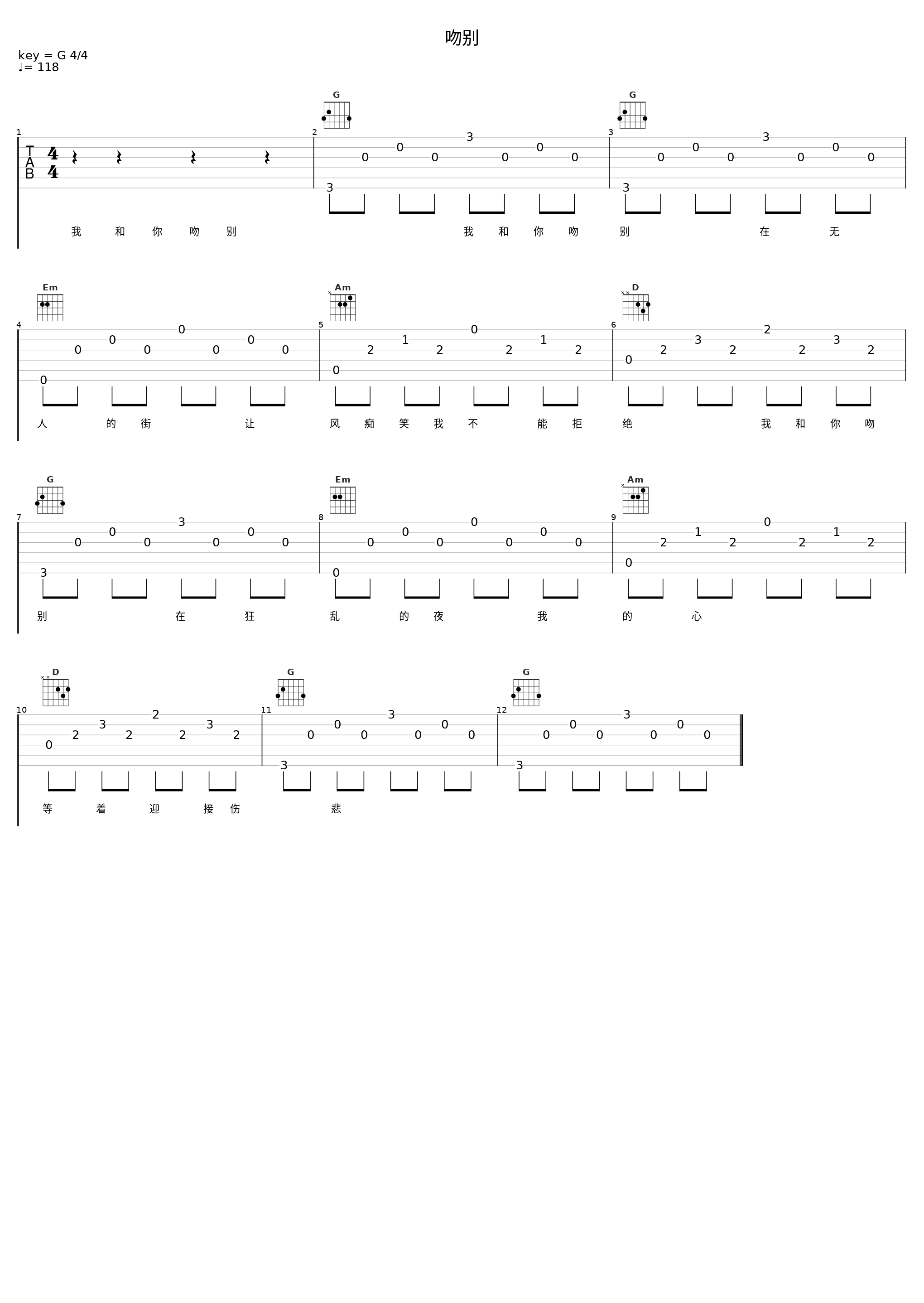 吻别_糯米Nomi_1