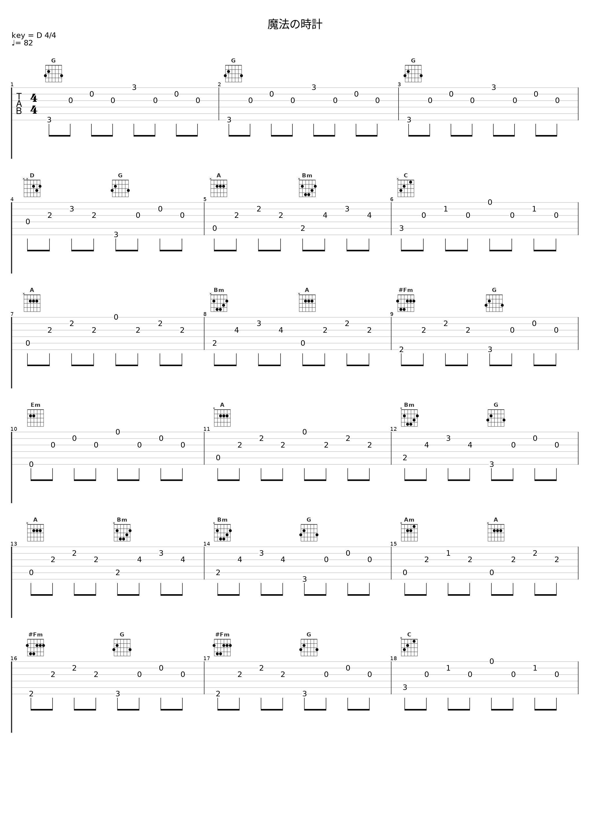 魔法の時計_日本ACG_1