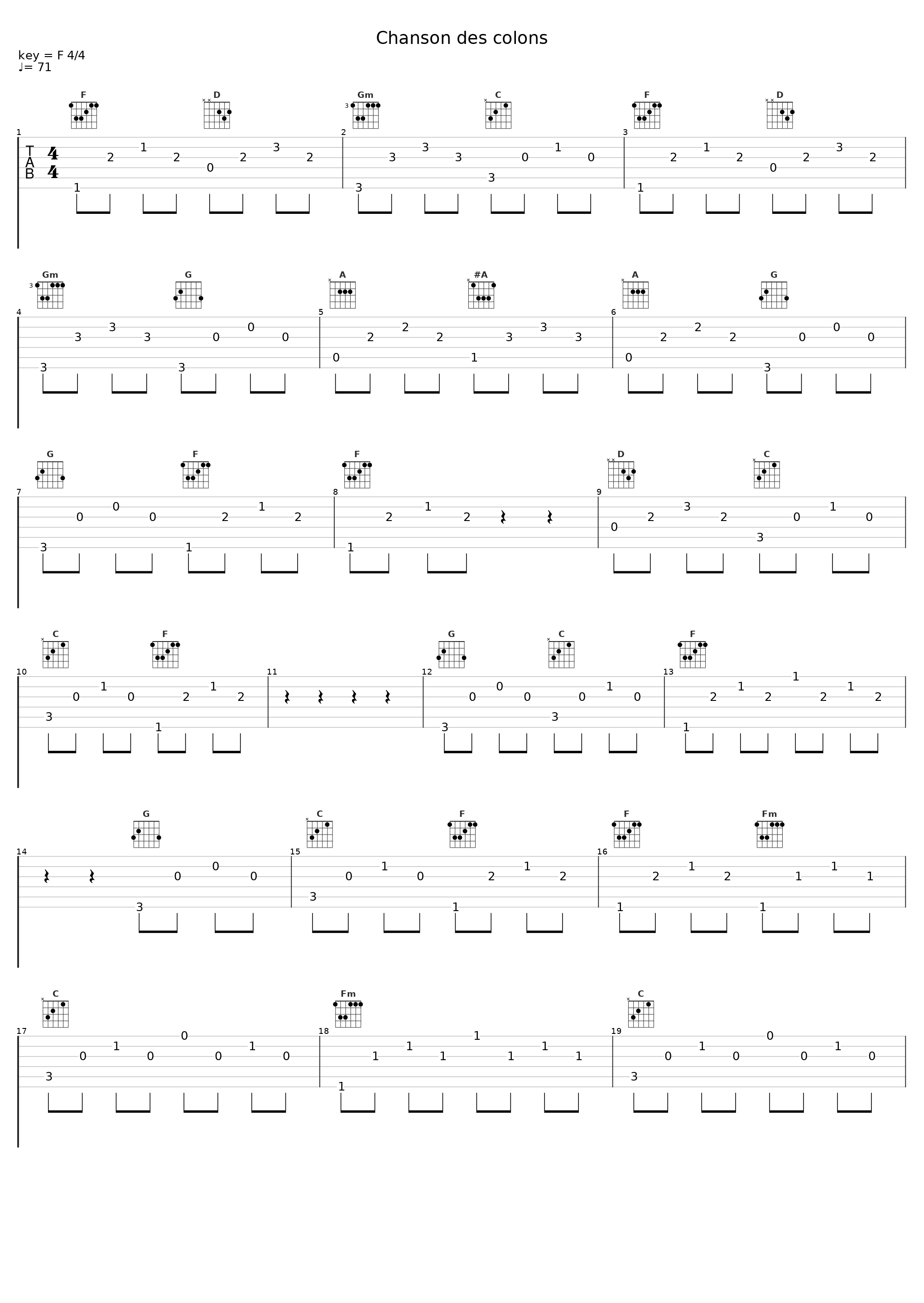Chanson des colons_Felix Leclerc_1