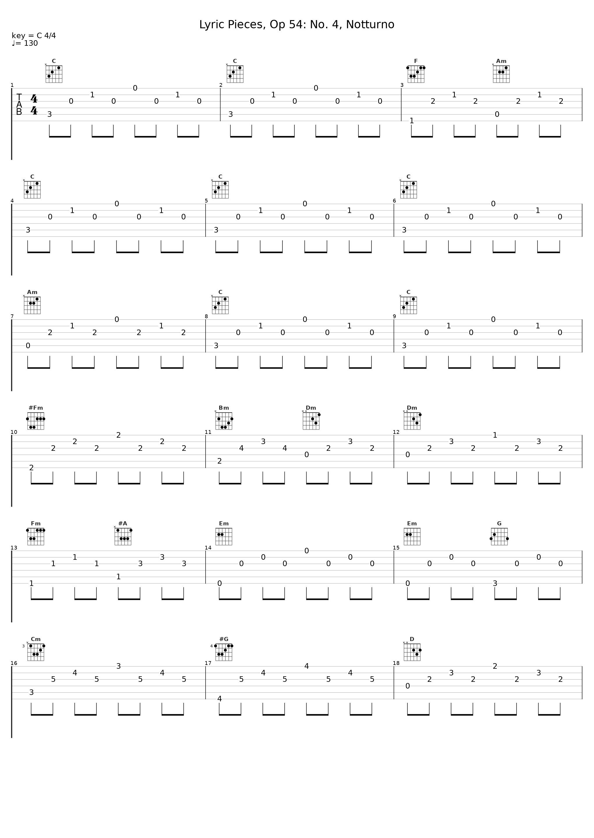 Lyric Pieces, Op 54: No. 4, Notturno_Ziad Kreidy_1