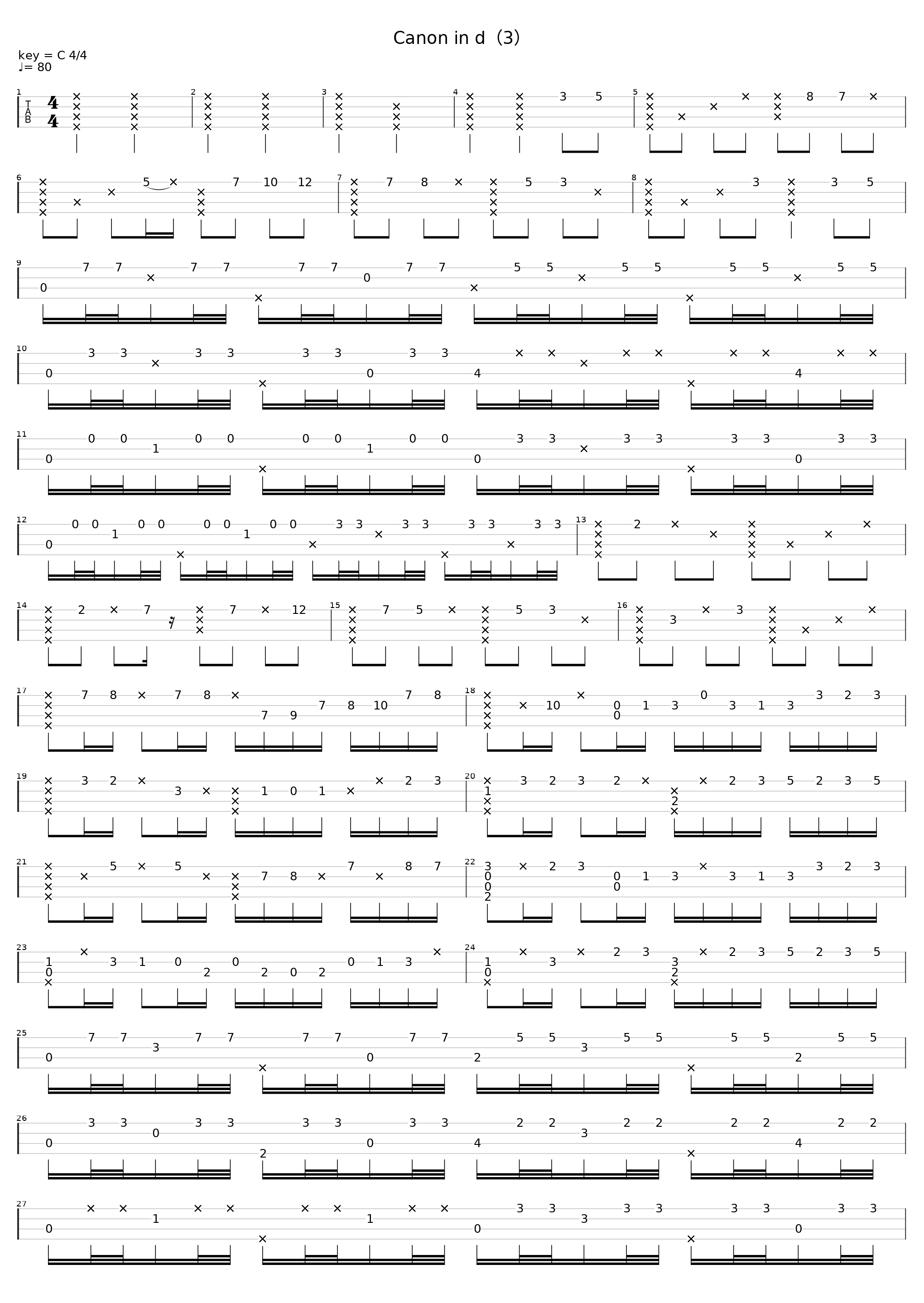 Canon in d(3)_Johann Pachelbel_1