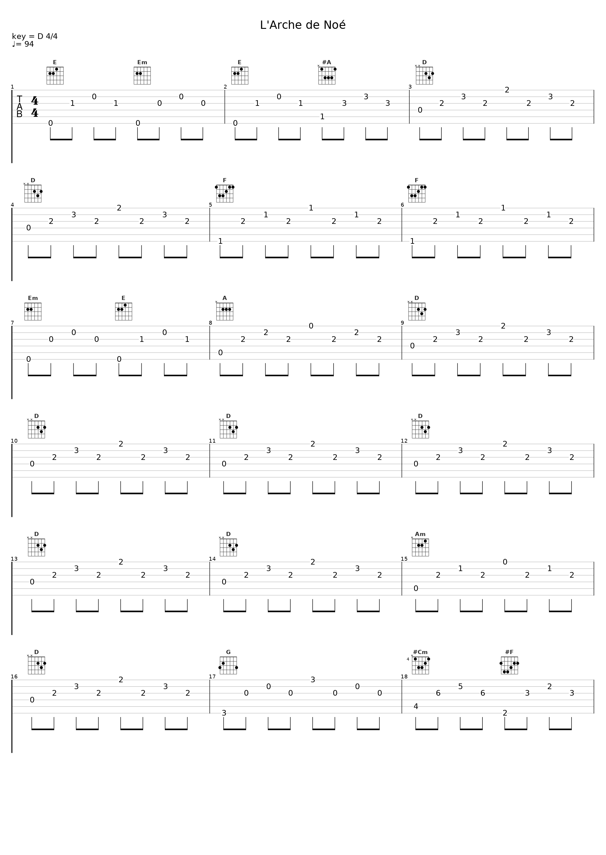 L'Arche de Noé_Sheila_1