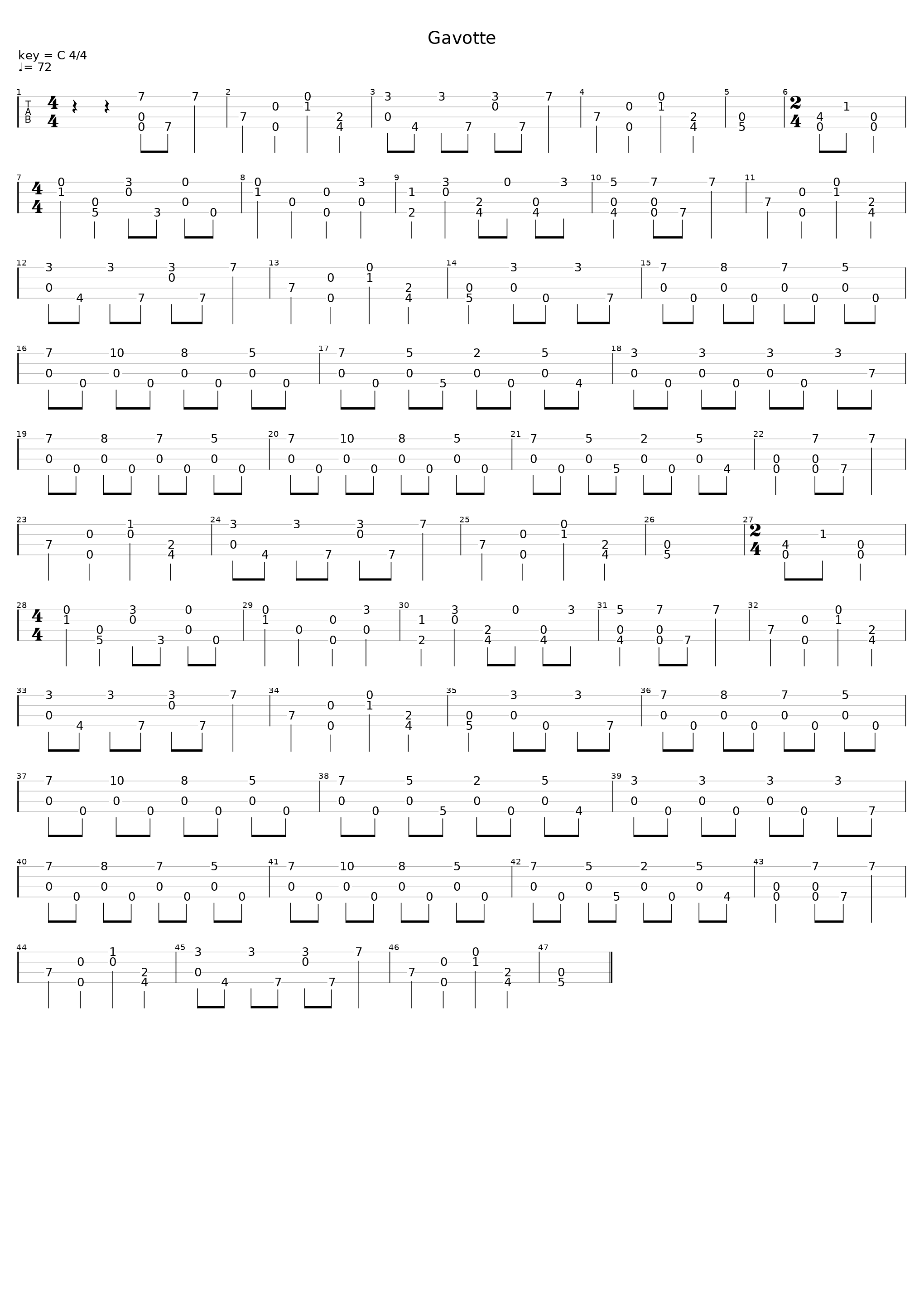 Gavotte_François-Joseph Gossec_1