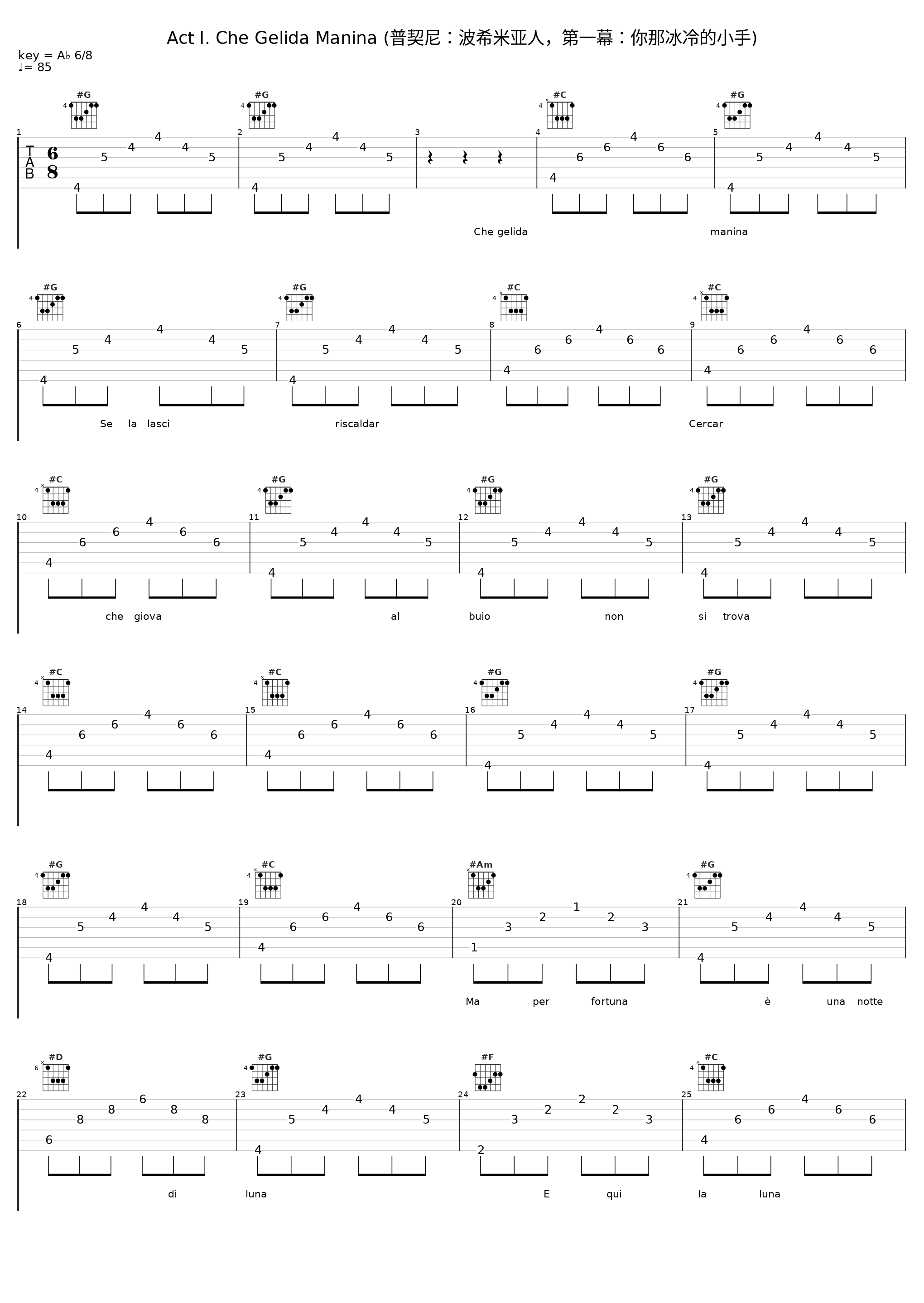 Act I. Che Gelida Manina (普契尼:波希米亚人,第一幕:你那冰冷的小手)_Alfredo Kraus_1