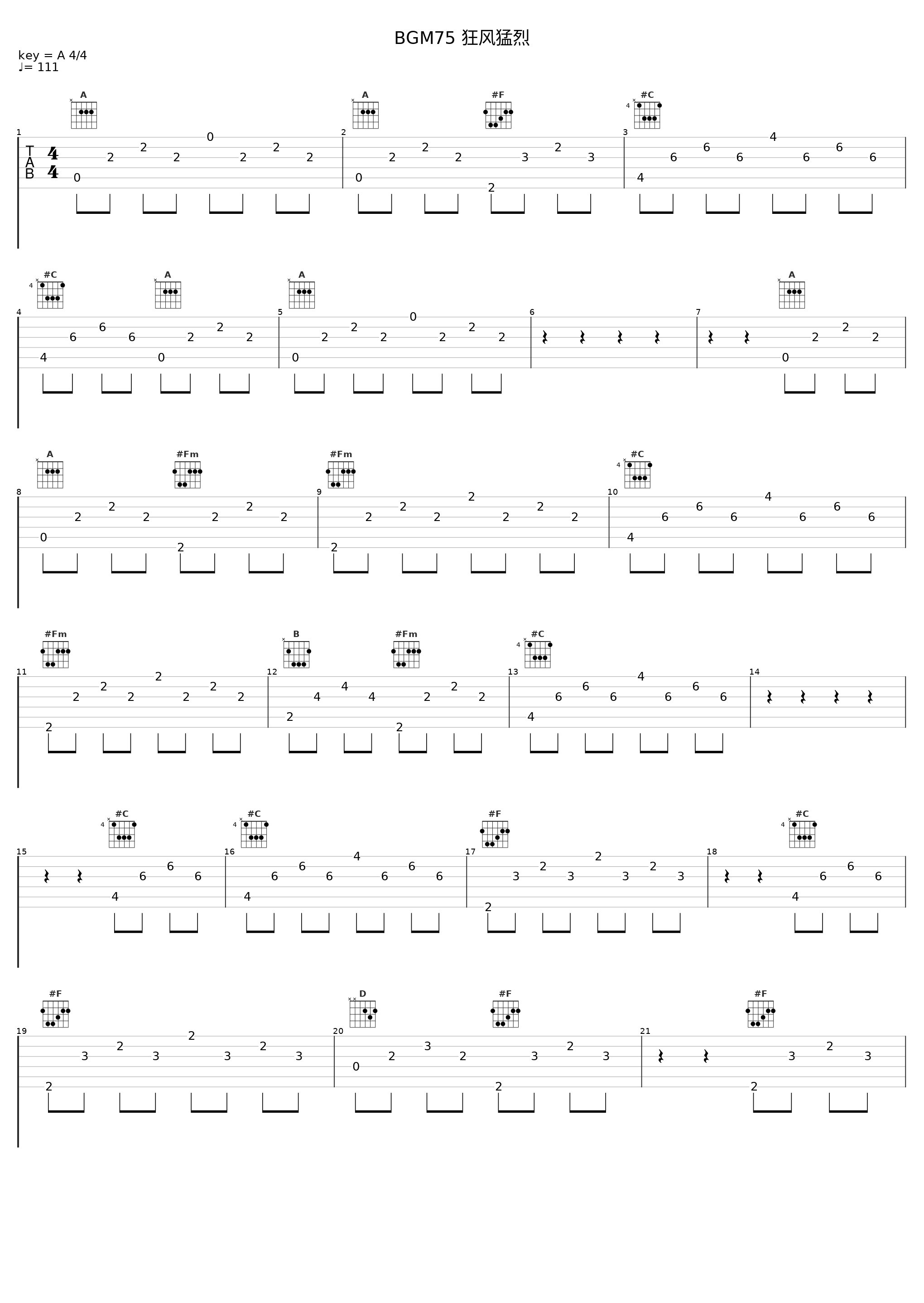 BGM75 狂风猛烈_V.A._1