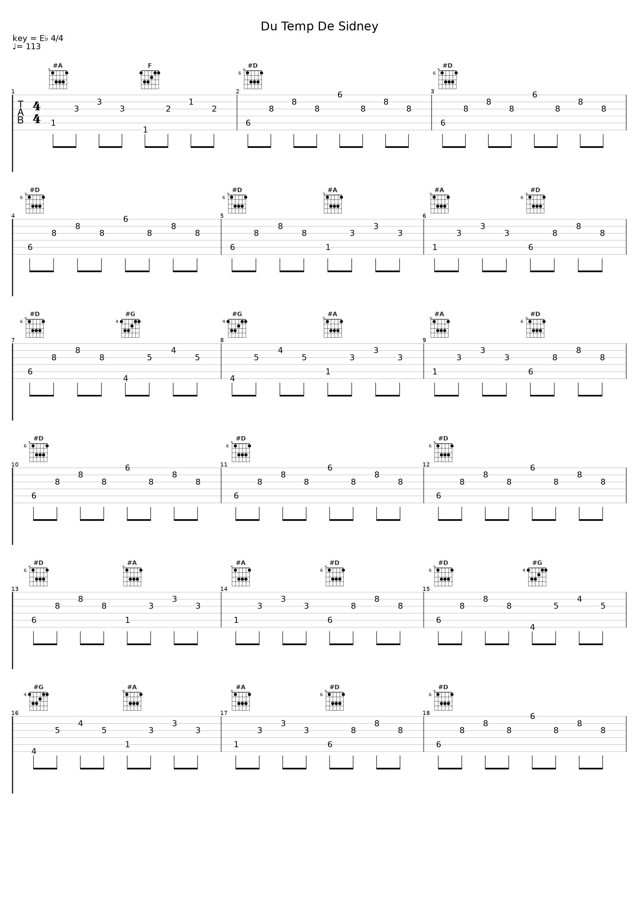 Du Temp De Sidney_André Verchuren_1