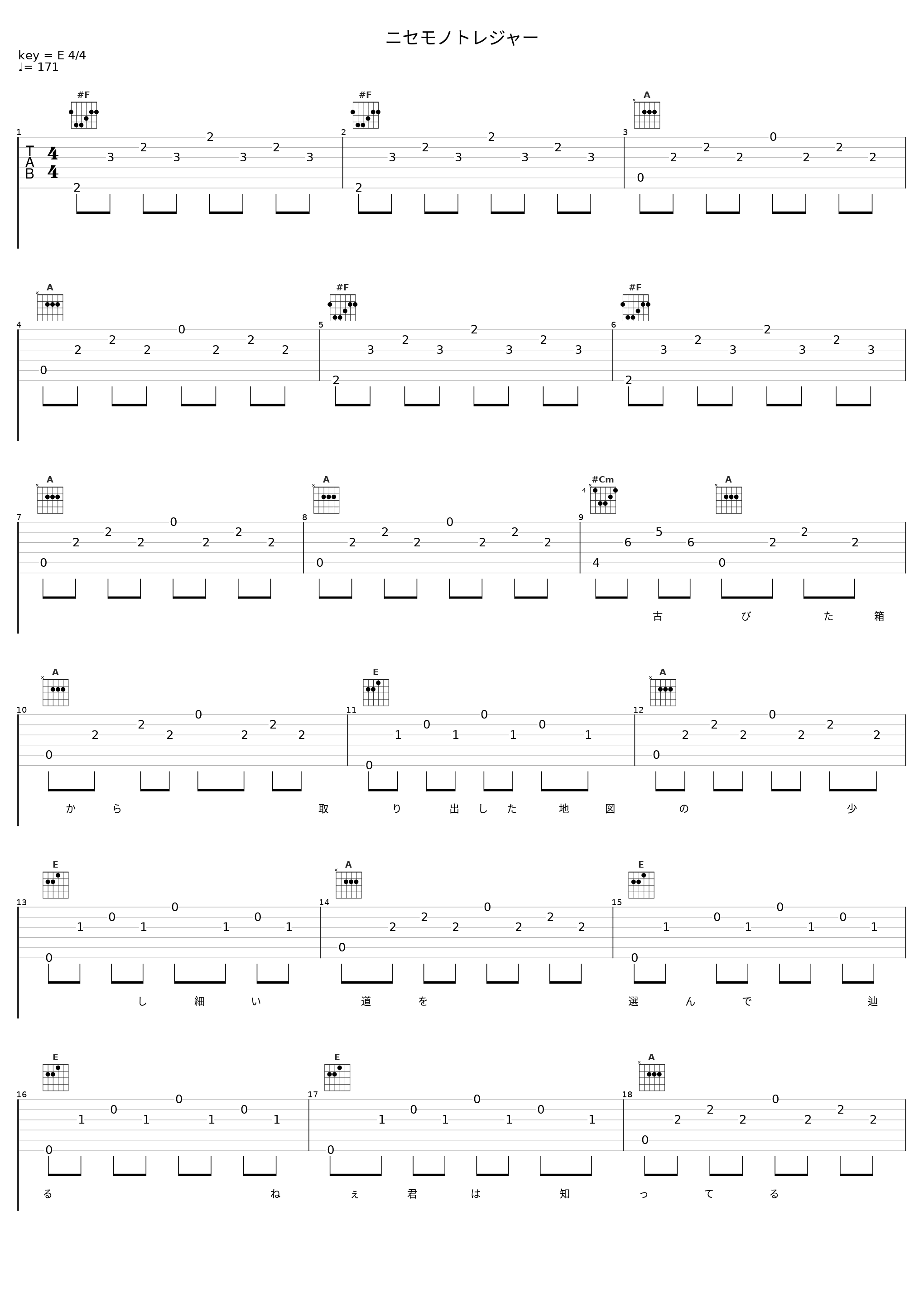 ニセモノトレジャー_糞田舎P,咕噜碳_1