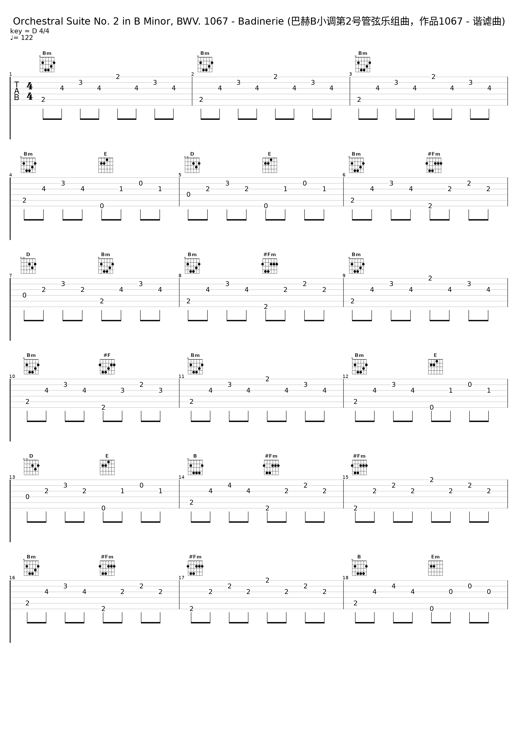 Orchestral Suite No. 2 in B Minor, BWV. 1067 - Badinerie (巴赫B小调第2号管弦乐组曲，作品1067 - 谐谑曲)_The Hamburg Symphony Orchestra,Herbert Walter_1