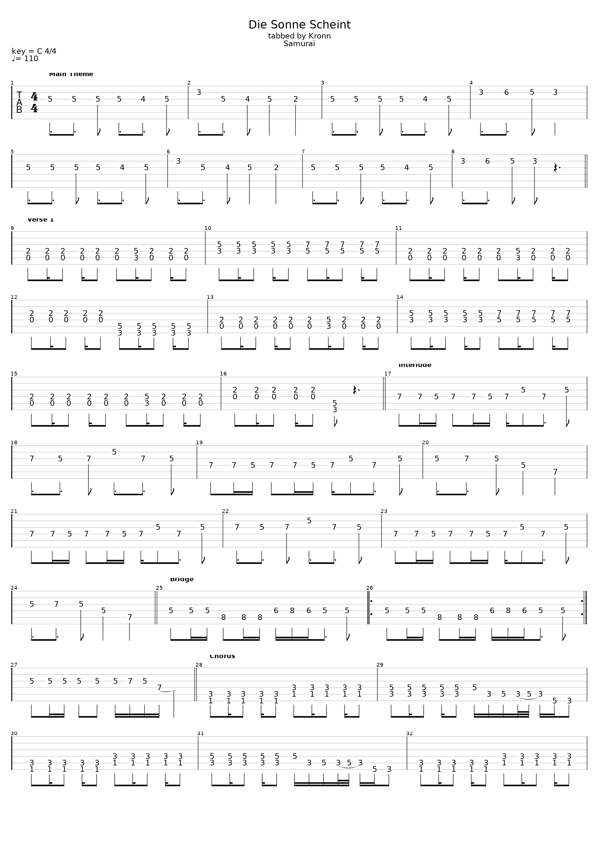 Die Sonne Scheint_Die Apokalyptischen Reiter_1