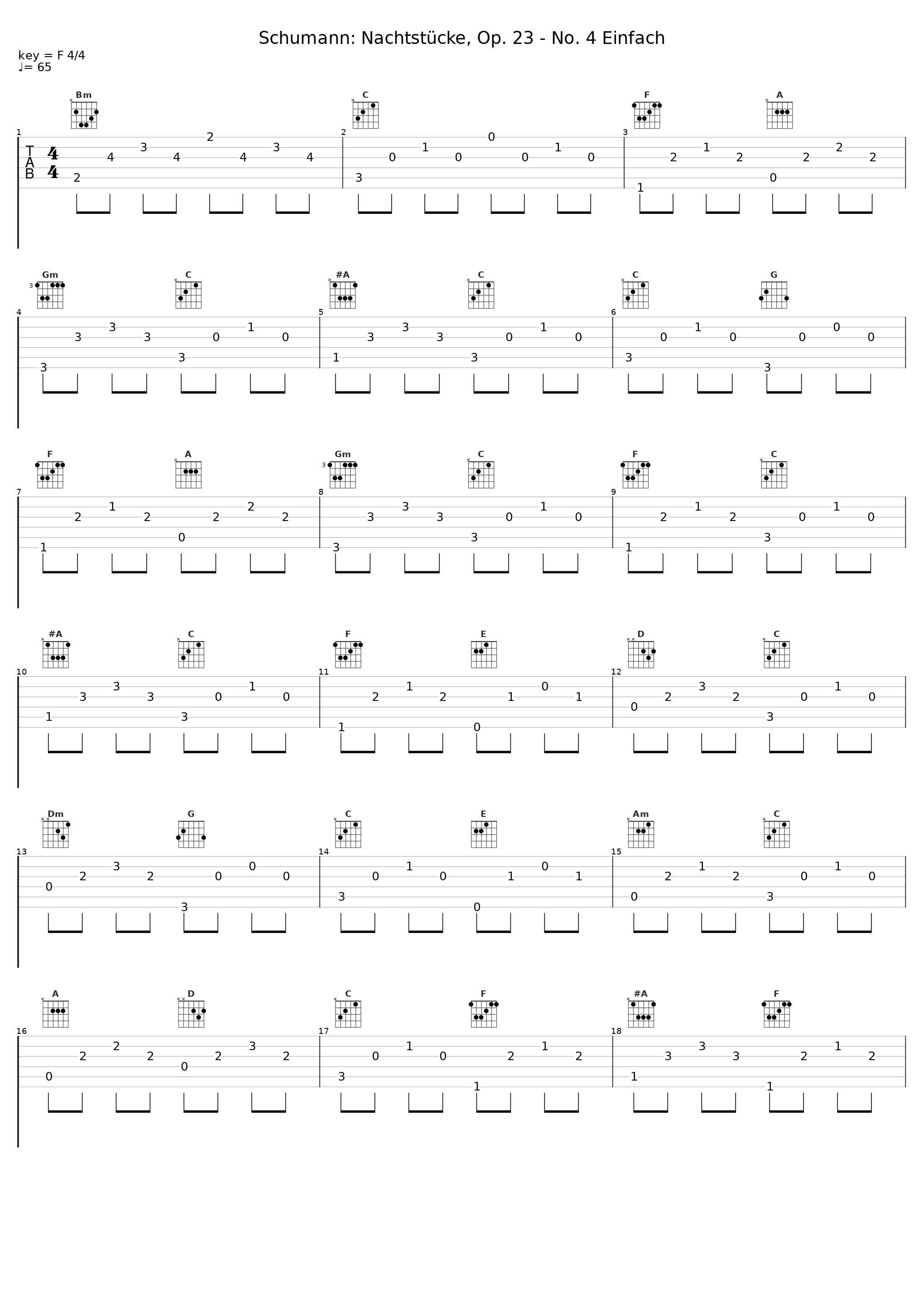 Schumann: Nachtstücke, Op. 23 - No. 4 Einfach_Wilhelm Kempff_1