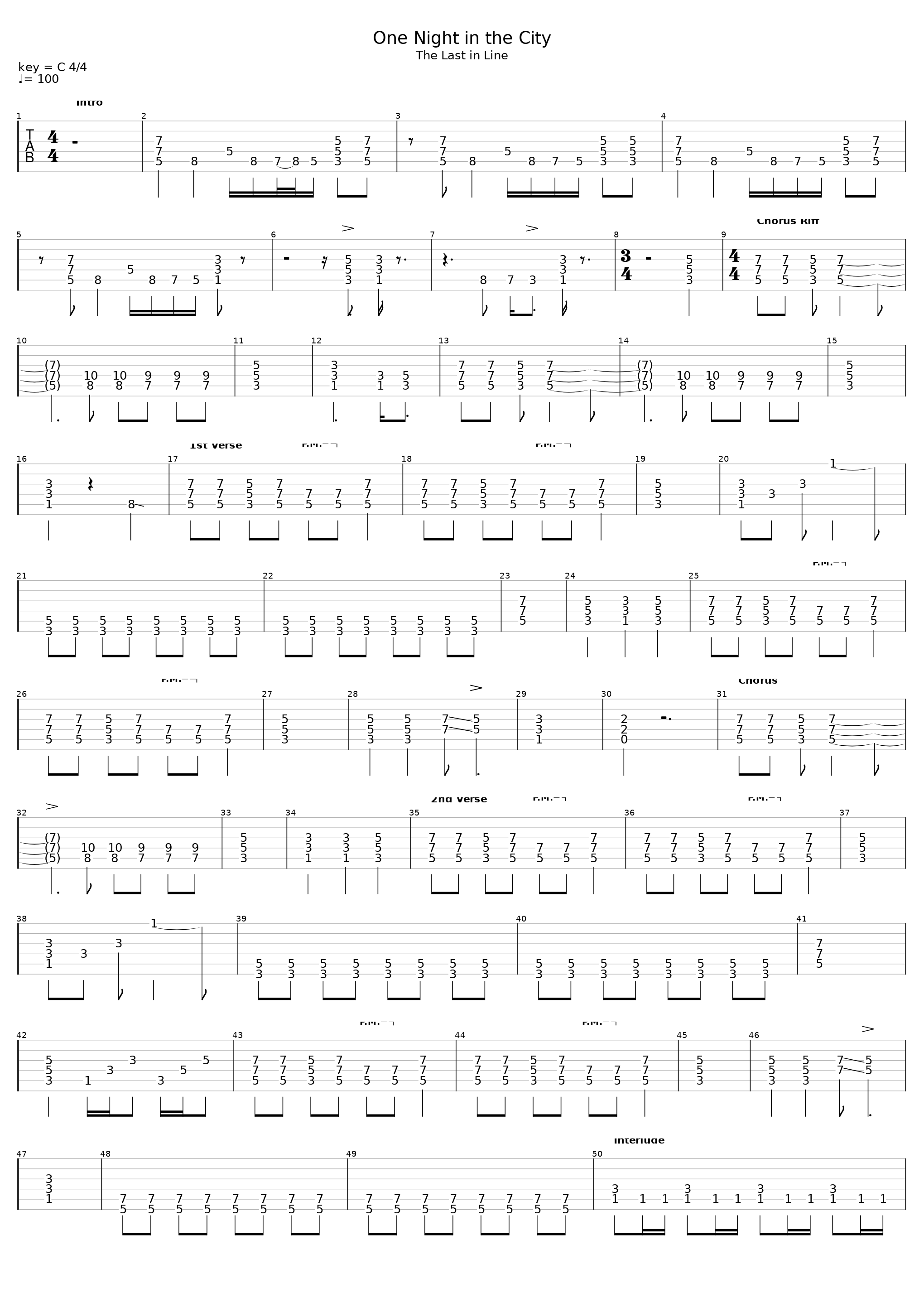 One Night In The City_Dio_1