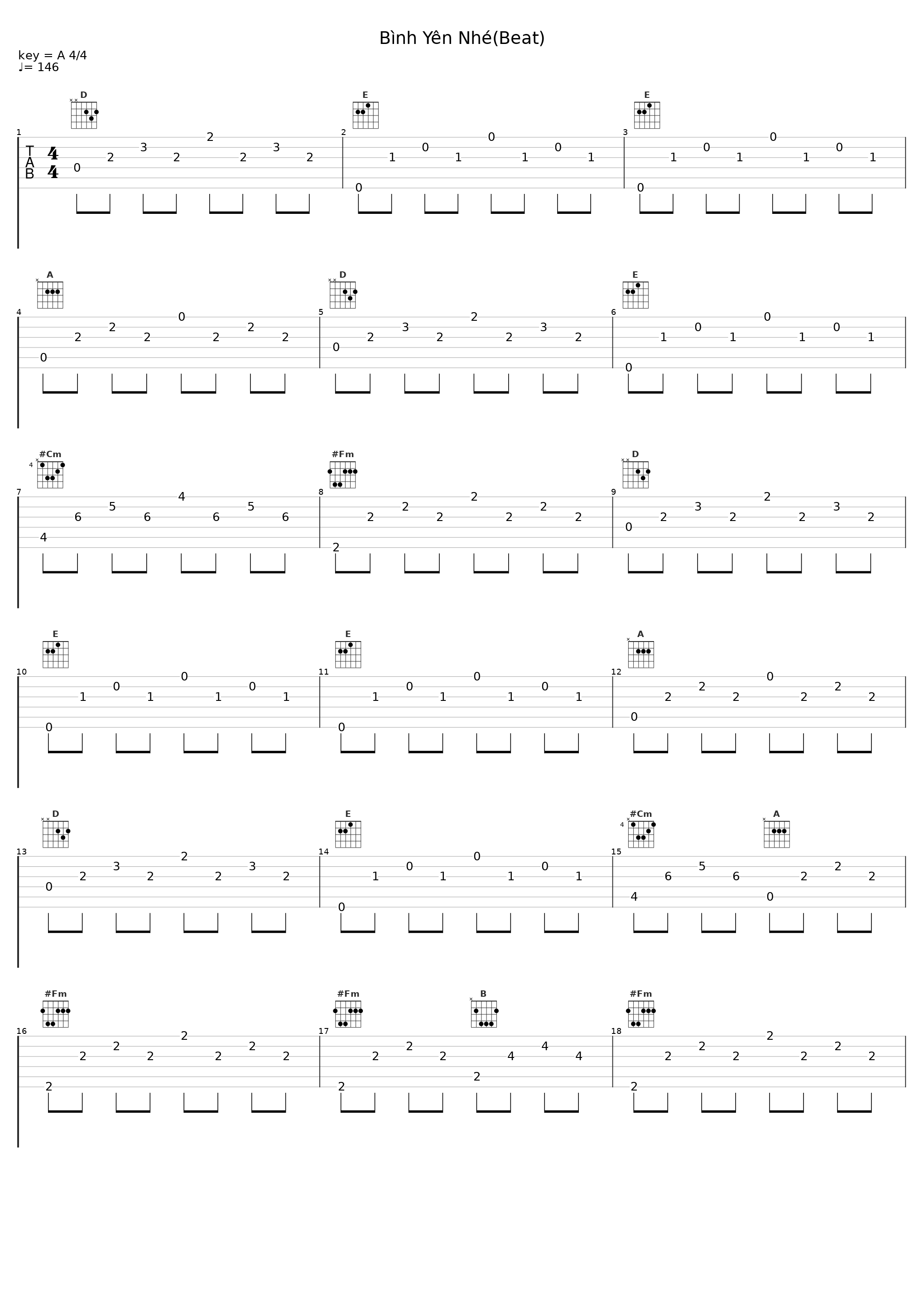 Bình Yên Nhé(Beat)_Lương Chấn Nam,Khắc Việt_1