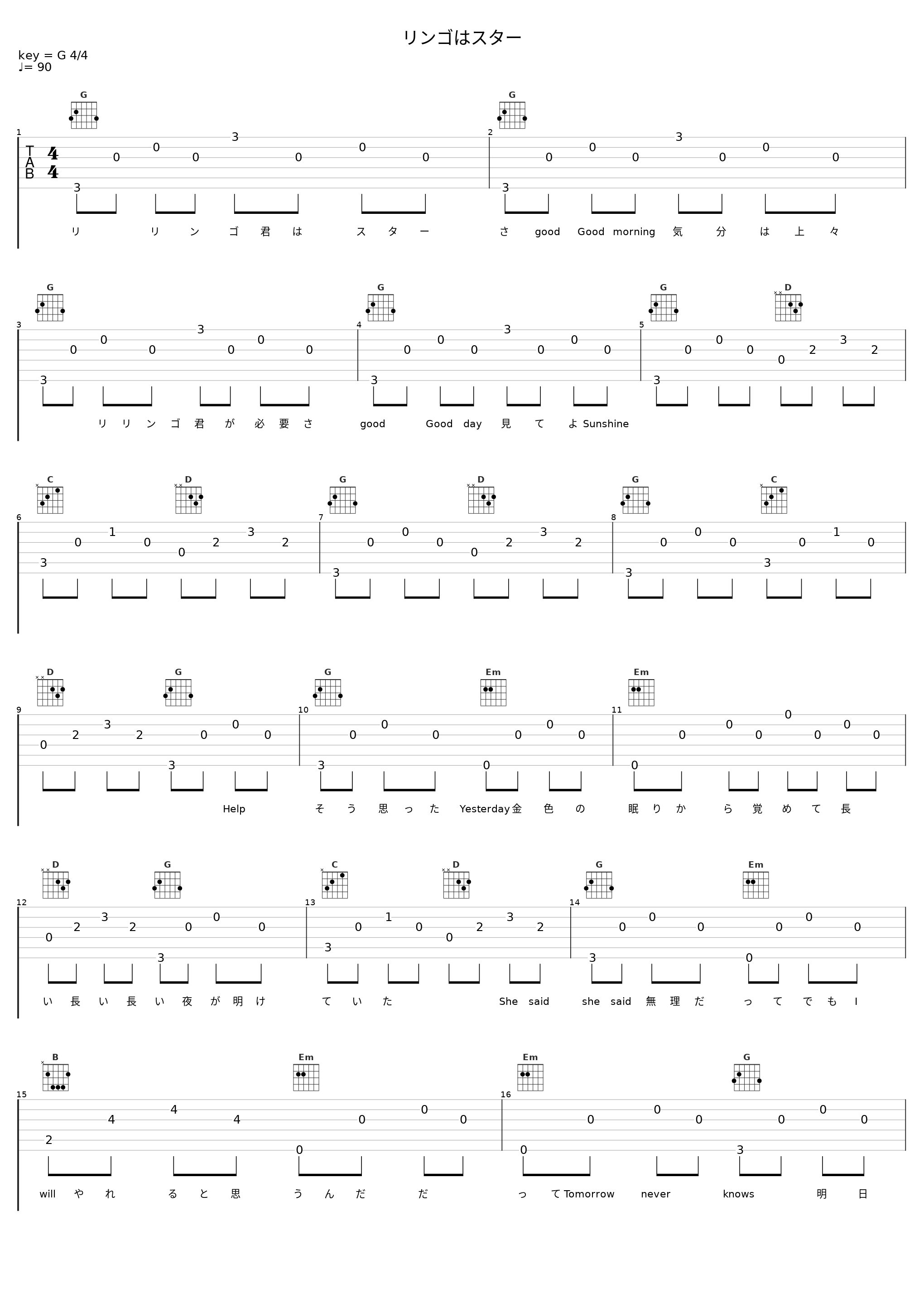 リンゴはスター_CHARAN PO RANTAN_1
