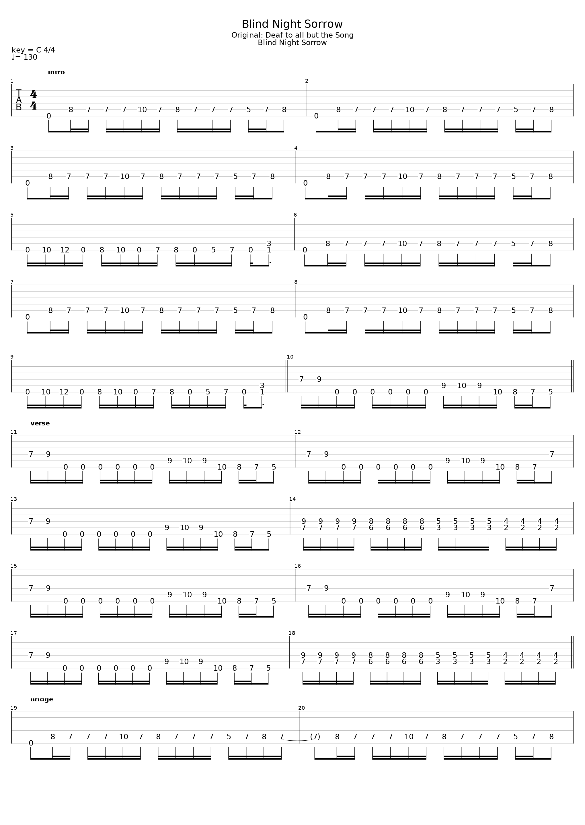 Blind Night Sorrow_Thousand Leaves_1