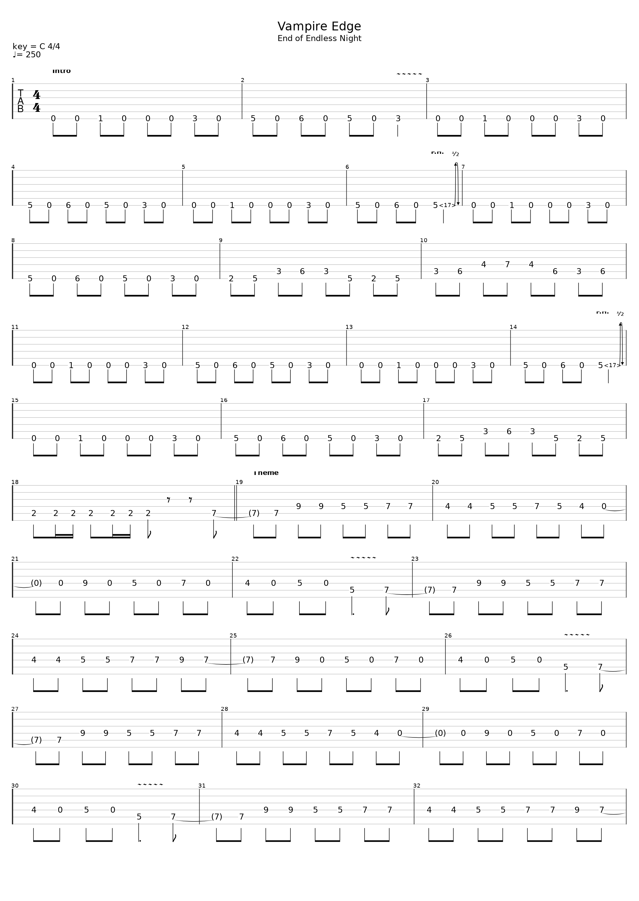 Vampire Edge_Thousand Leaves_1