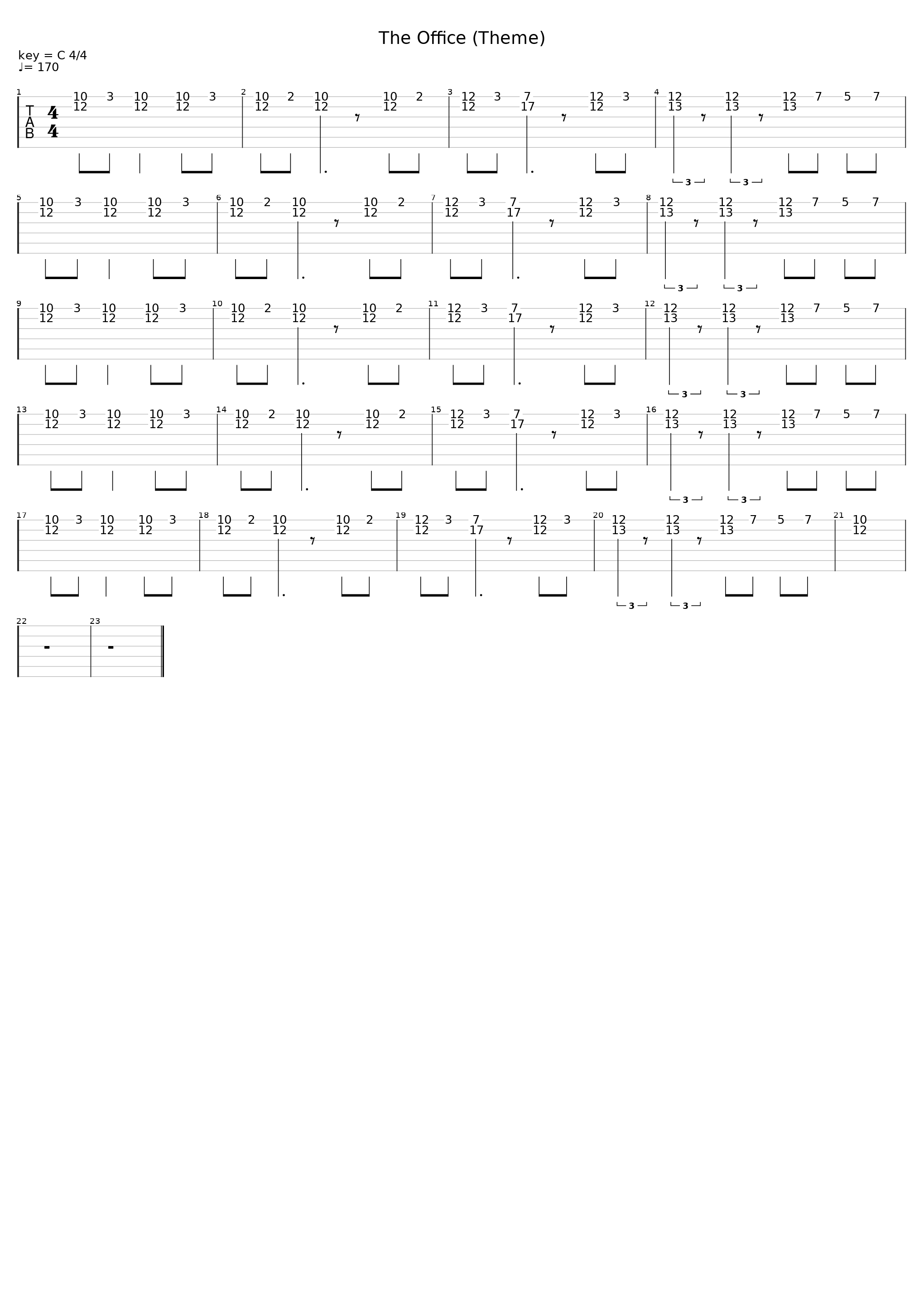 The Office (Theme)_Daniel Tidwell_1