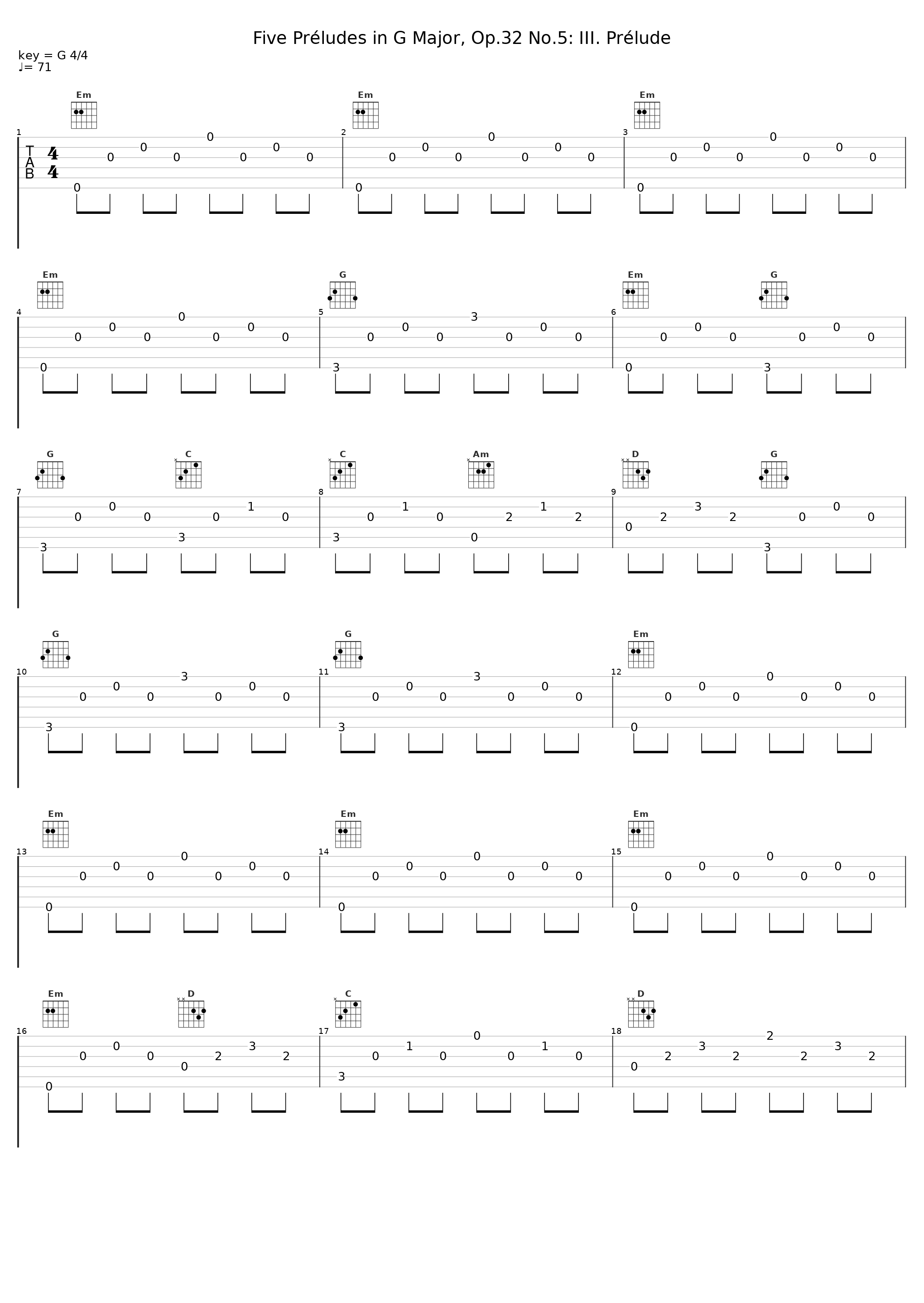 Five Préludes in G Major, Op.32 No.5: III. Prélude_Cristina Ortiz_1