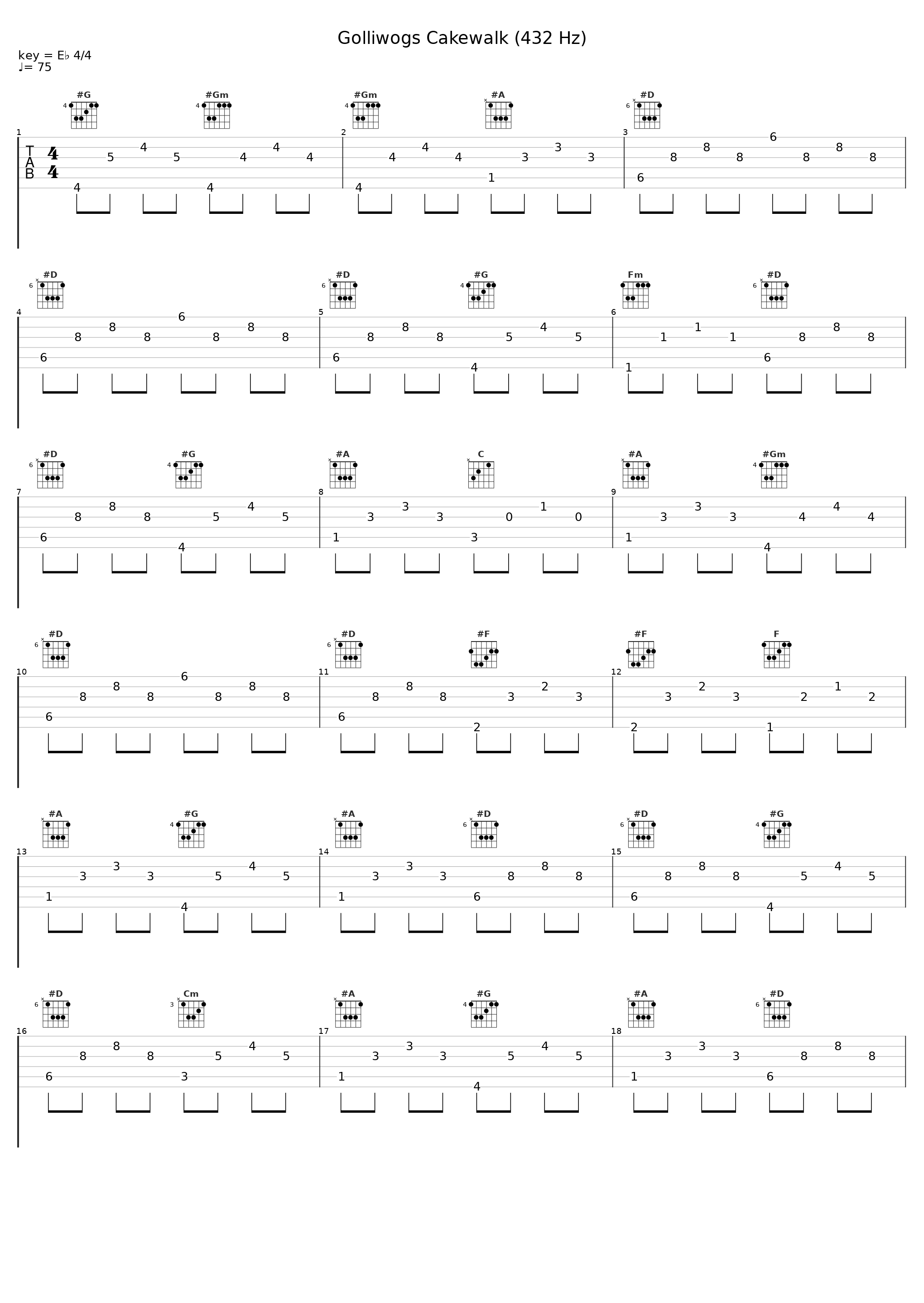 Golliwogs Cakewalk (432 Hz)_Achille-Claude Debussy_1