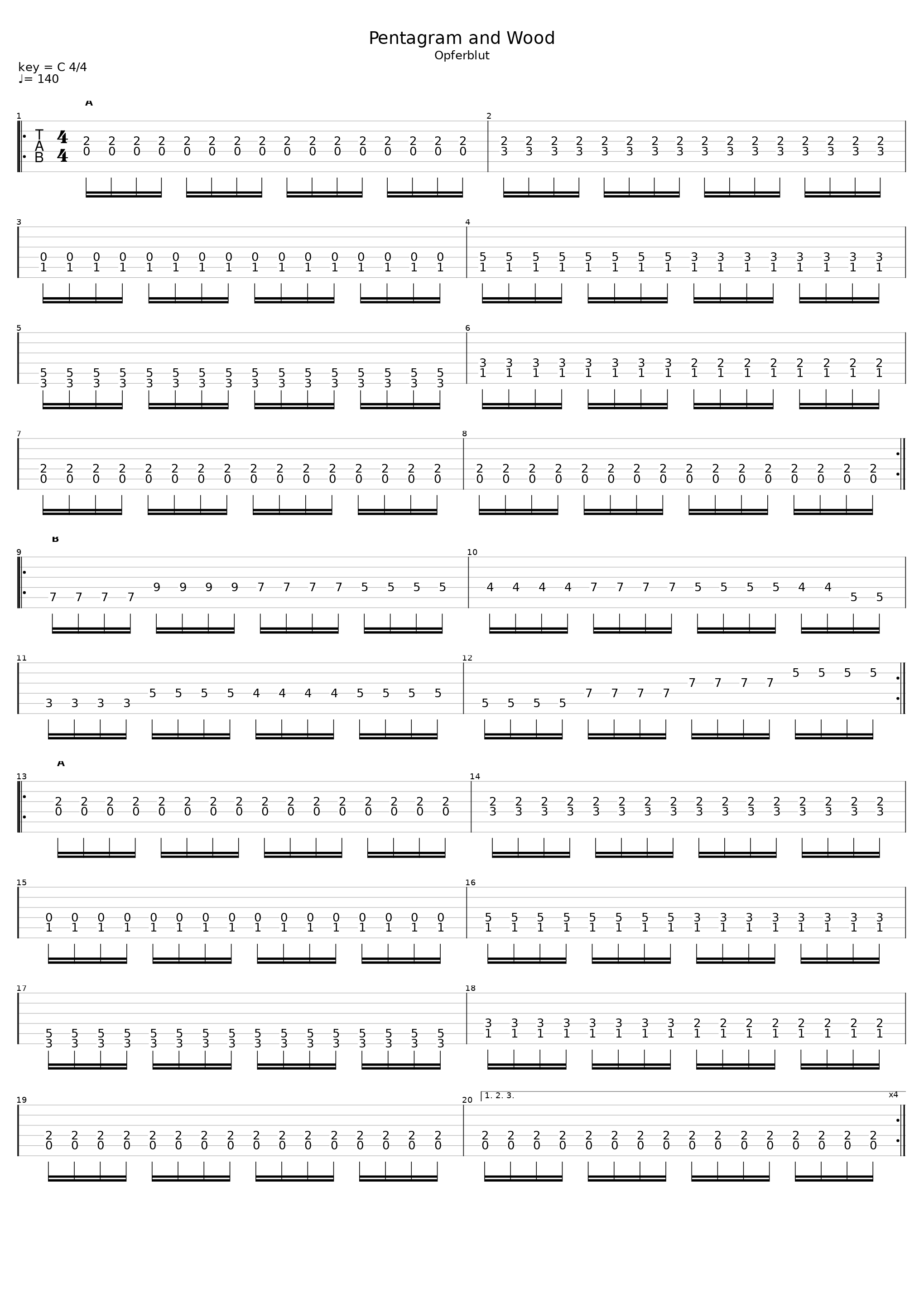 Pentagram And Wood_Satanic Warmaster_1
