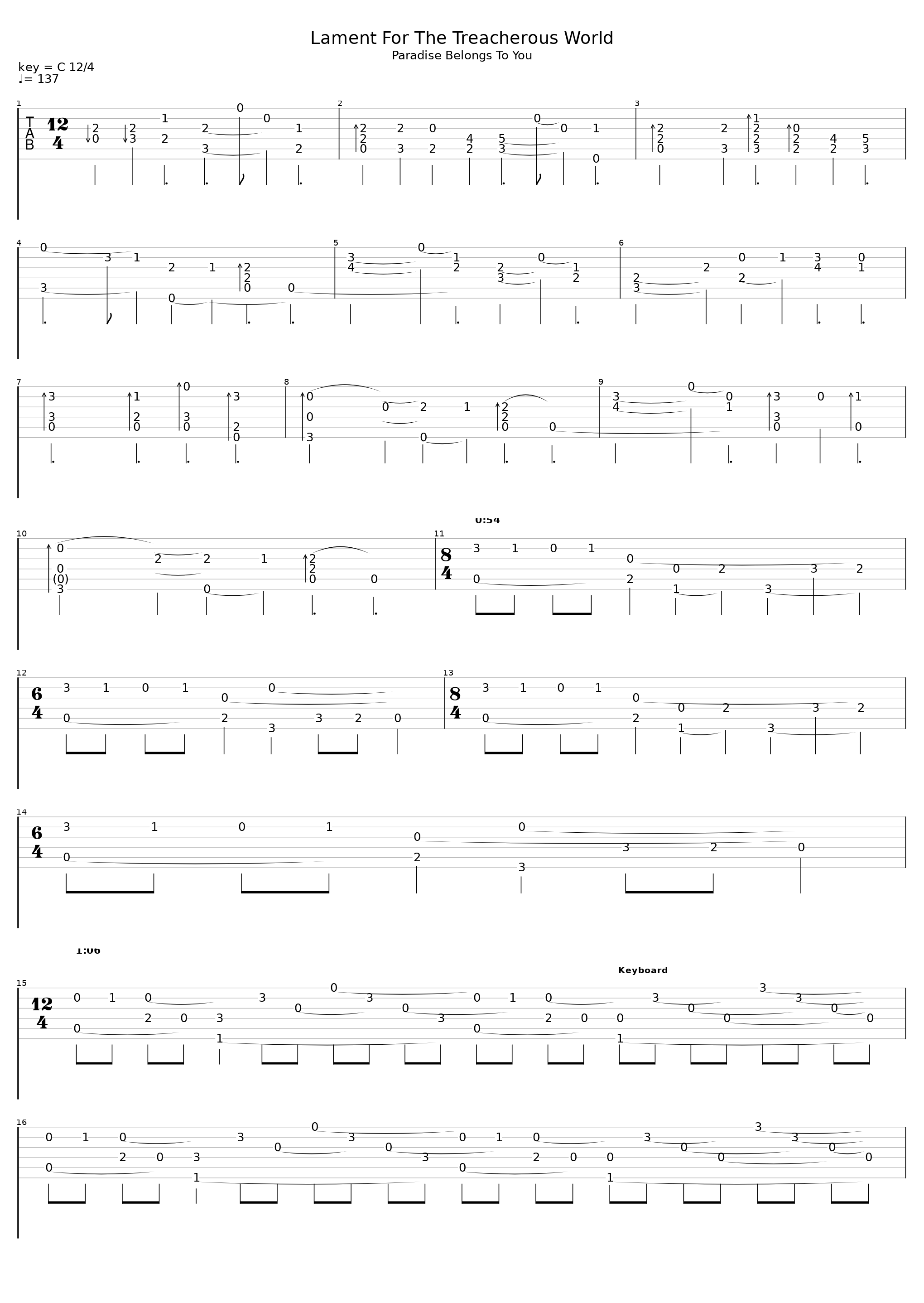Lament For This Treacherous World_Saturnus_1
