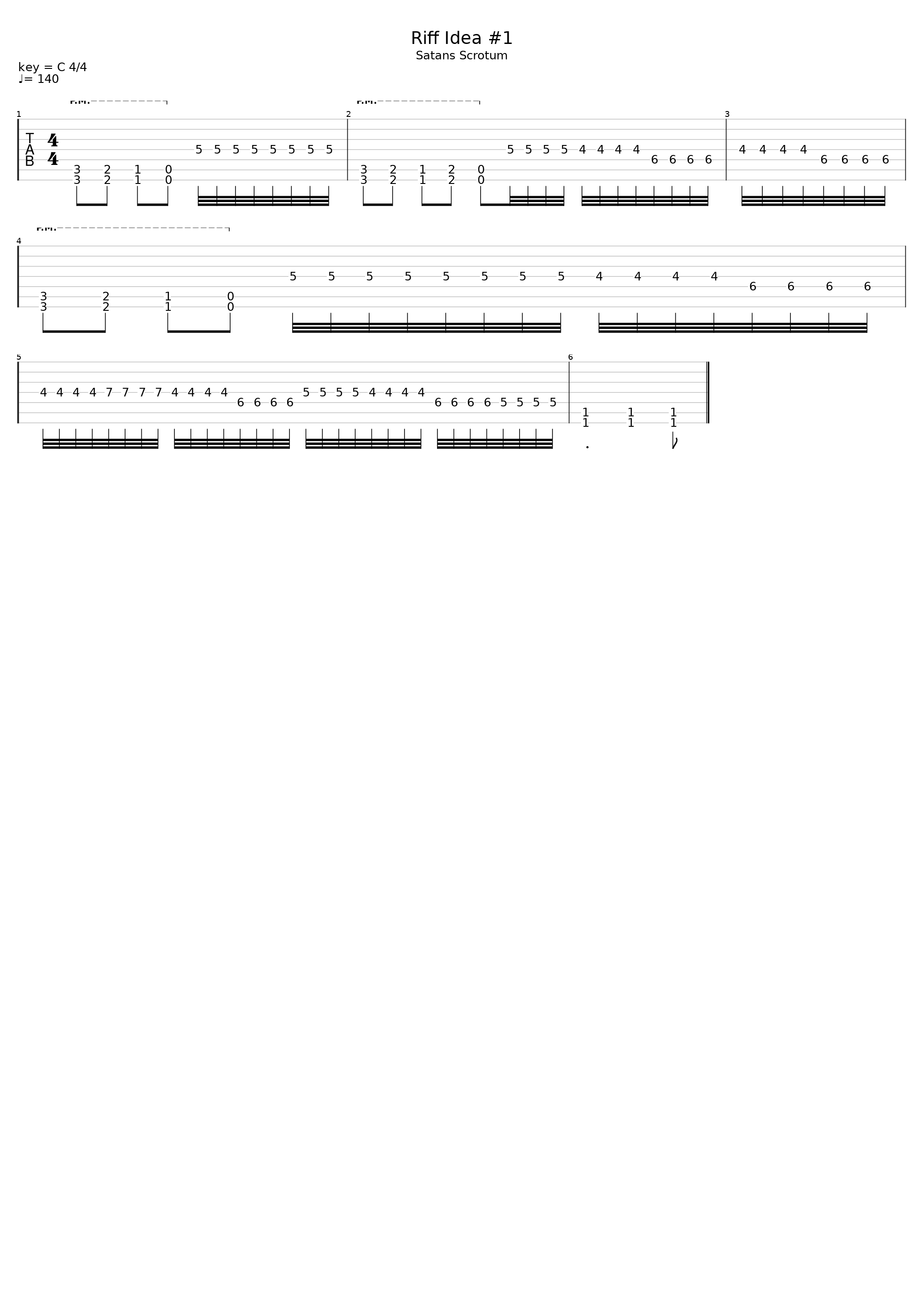 Riff Idea #1_Satans Scrotum_1