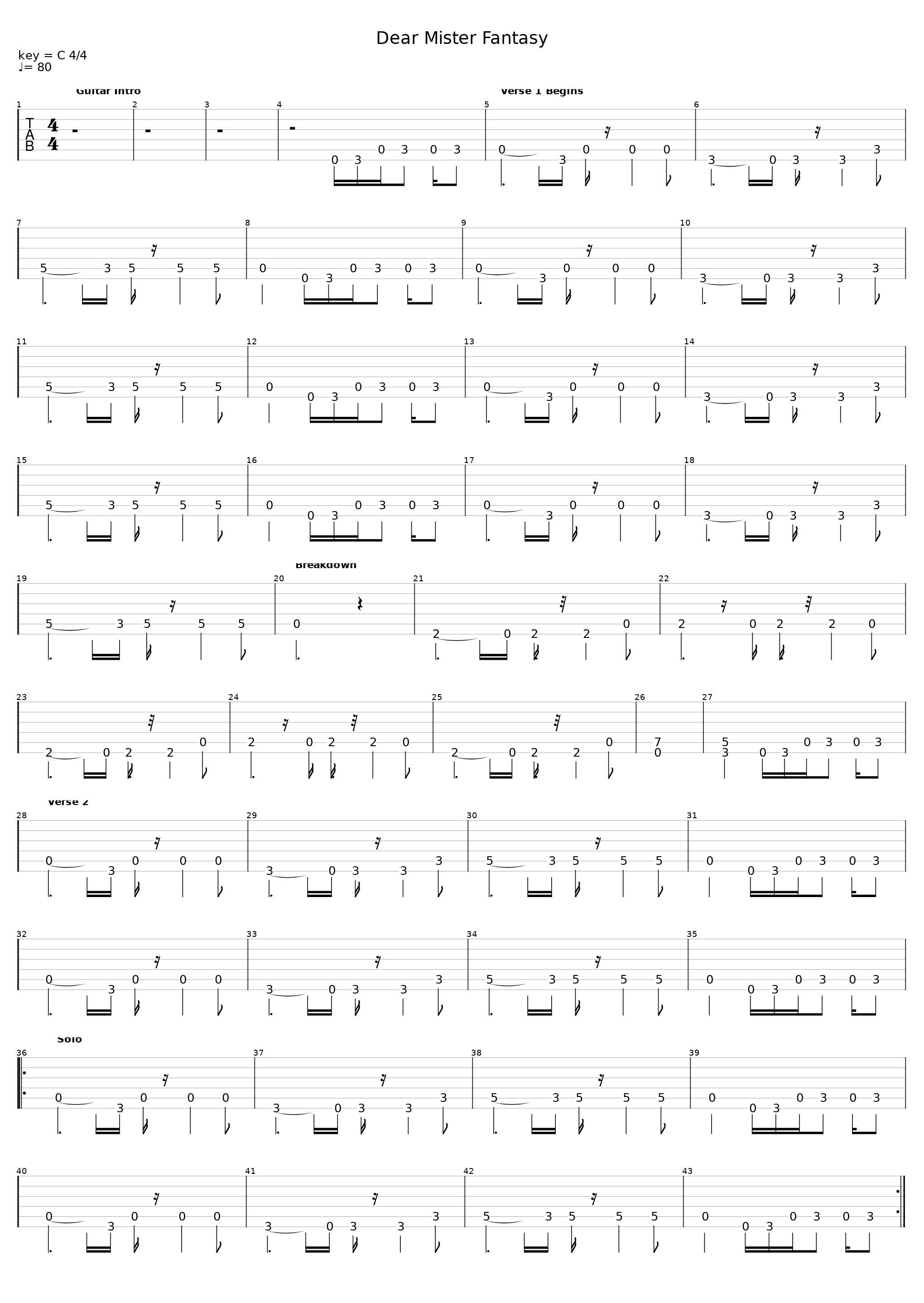 Dear Mister Fantasy_Traffic_1